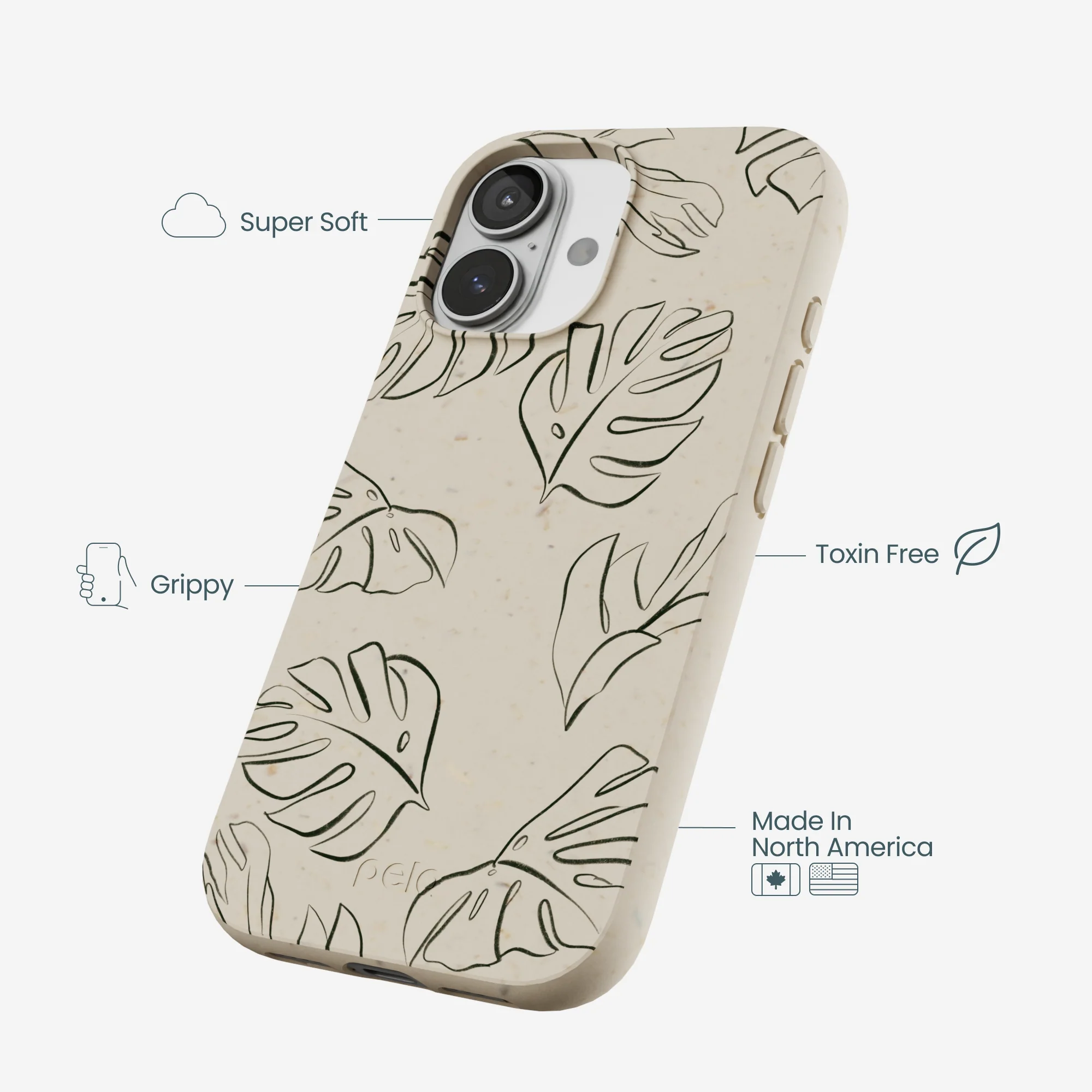 London Fog Leaf Lines iPhone 17 Case - Image 4