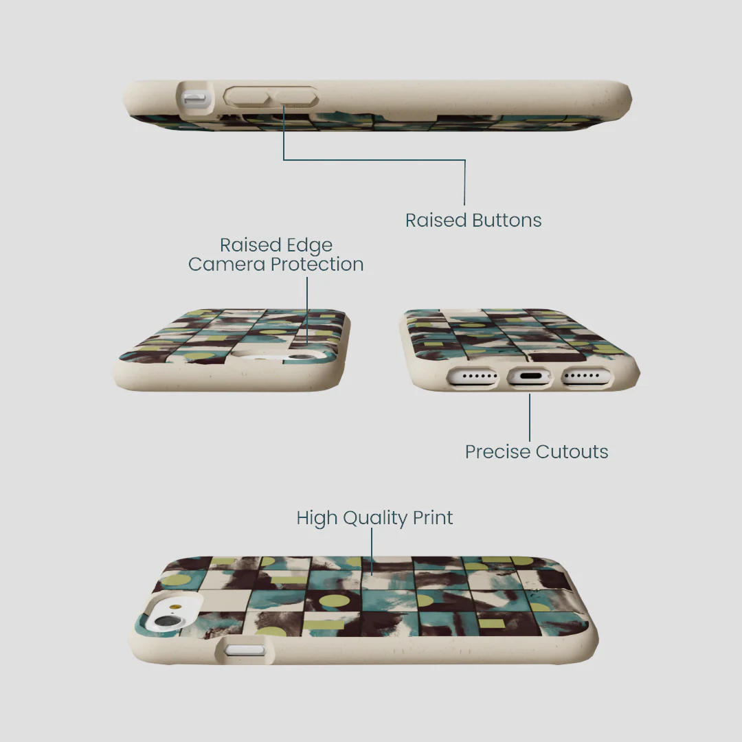 London Fog Mosaic Puzzle iPhone 6/6s/7/8/SE Case - Image 3