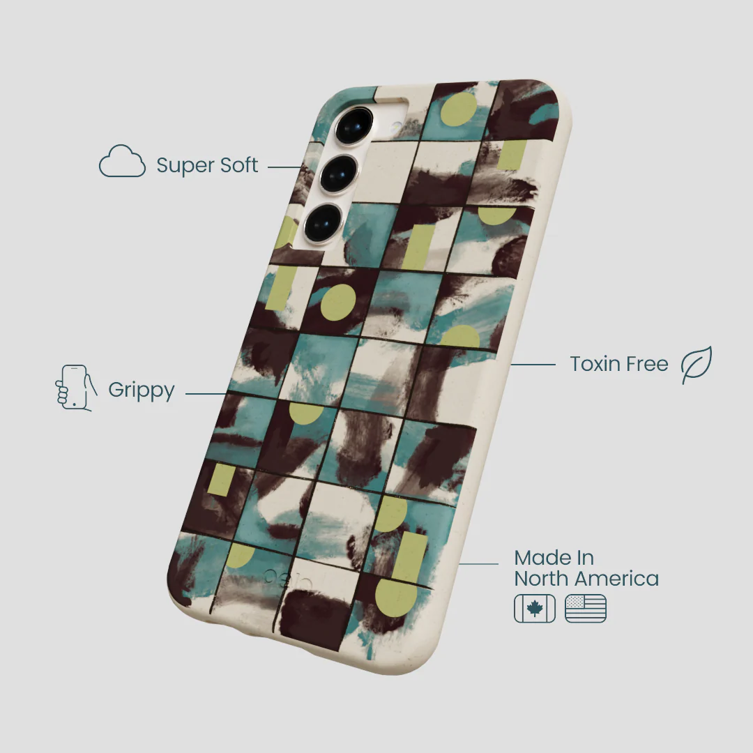 London Fog Mosaic Puzzle Samsung Galaxy S23+(Plus) Case - Image 4