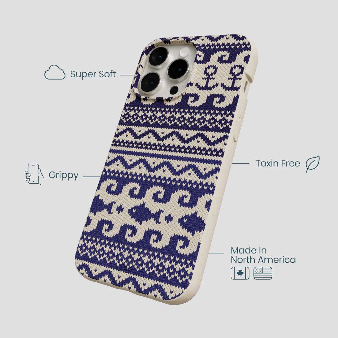 London Fog Ocean Knit iPhone 14 Pro Max Case - Image 4