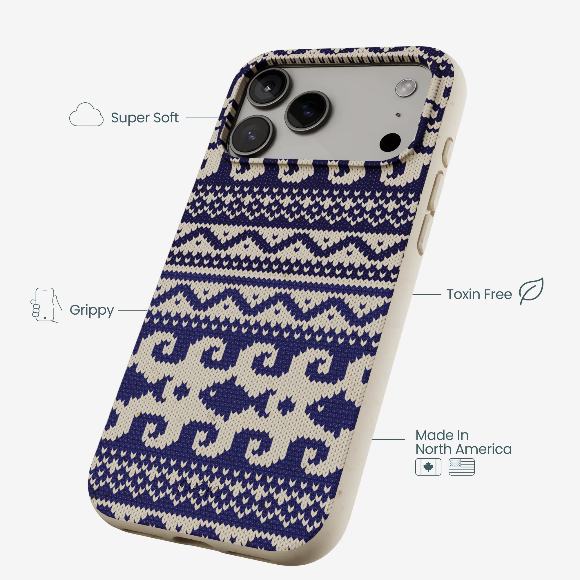 London Fog Ocean Knit iPhone 17 Pro Max Case - Image 4