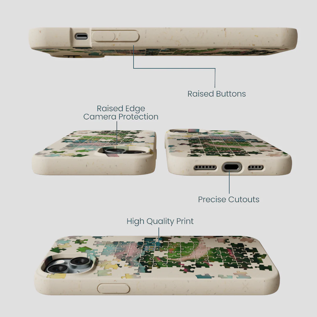 London Fog Peaceful Puzzle iPhone 15 Plus Case - Image 3