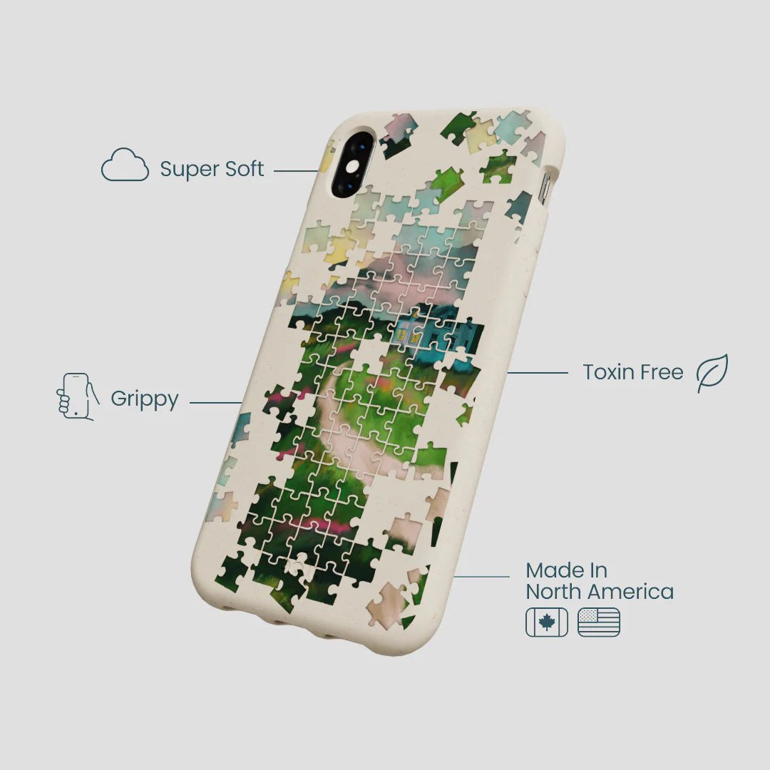 London Fog Peaceful Puzzle iPhone XR Case - Image 4