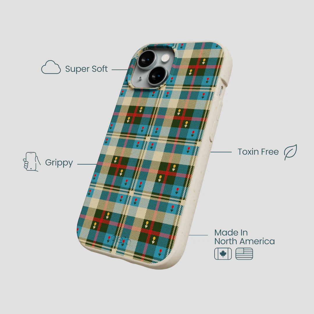 London Fog Plaid Picnic iPhone 15 Case - Image 4