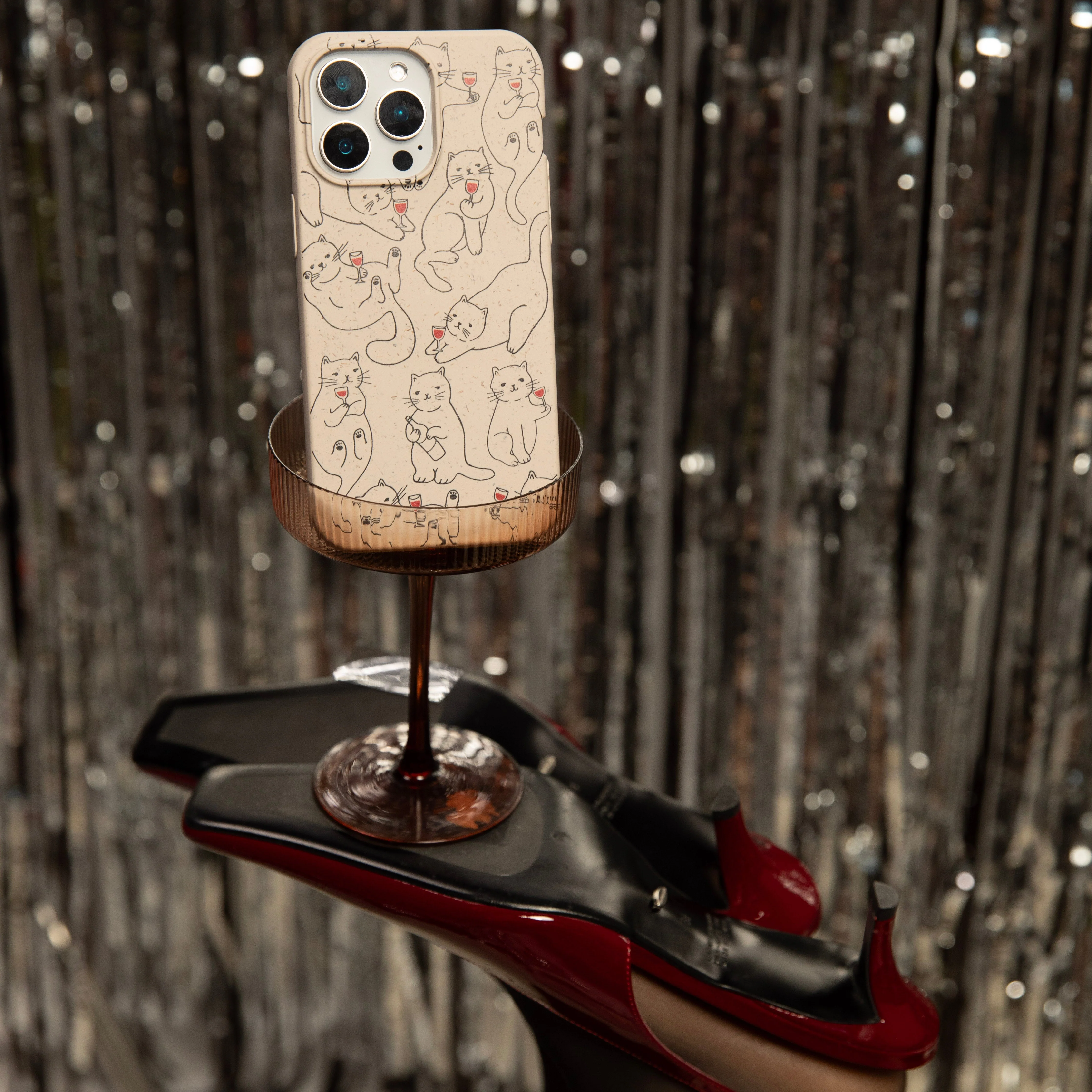 London Fog Purr and Pour iPhone 14 Pro Max Case - Image 2