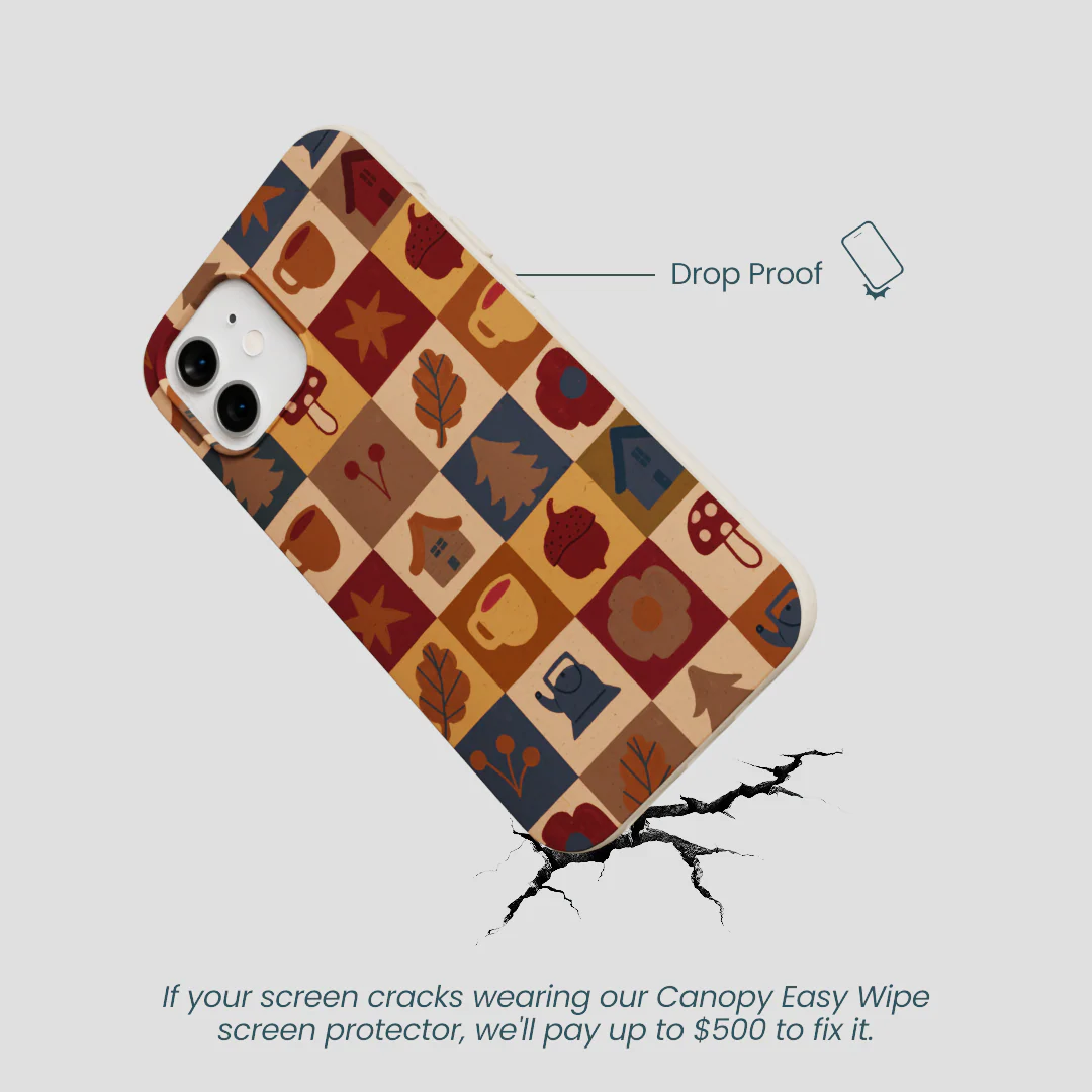 London Fog Rustic Grid iPhone 12/ iPhone 12 Pro Case - Image 5