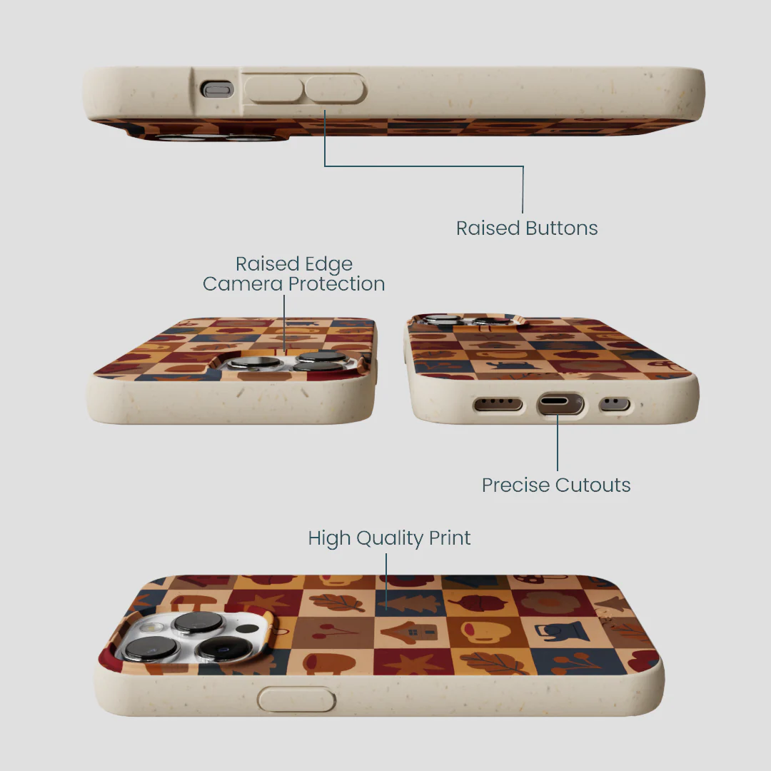 London Fog Rustic Grid iPhone 13 Pro Max Case - Image 3