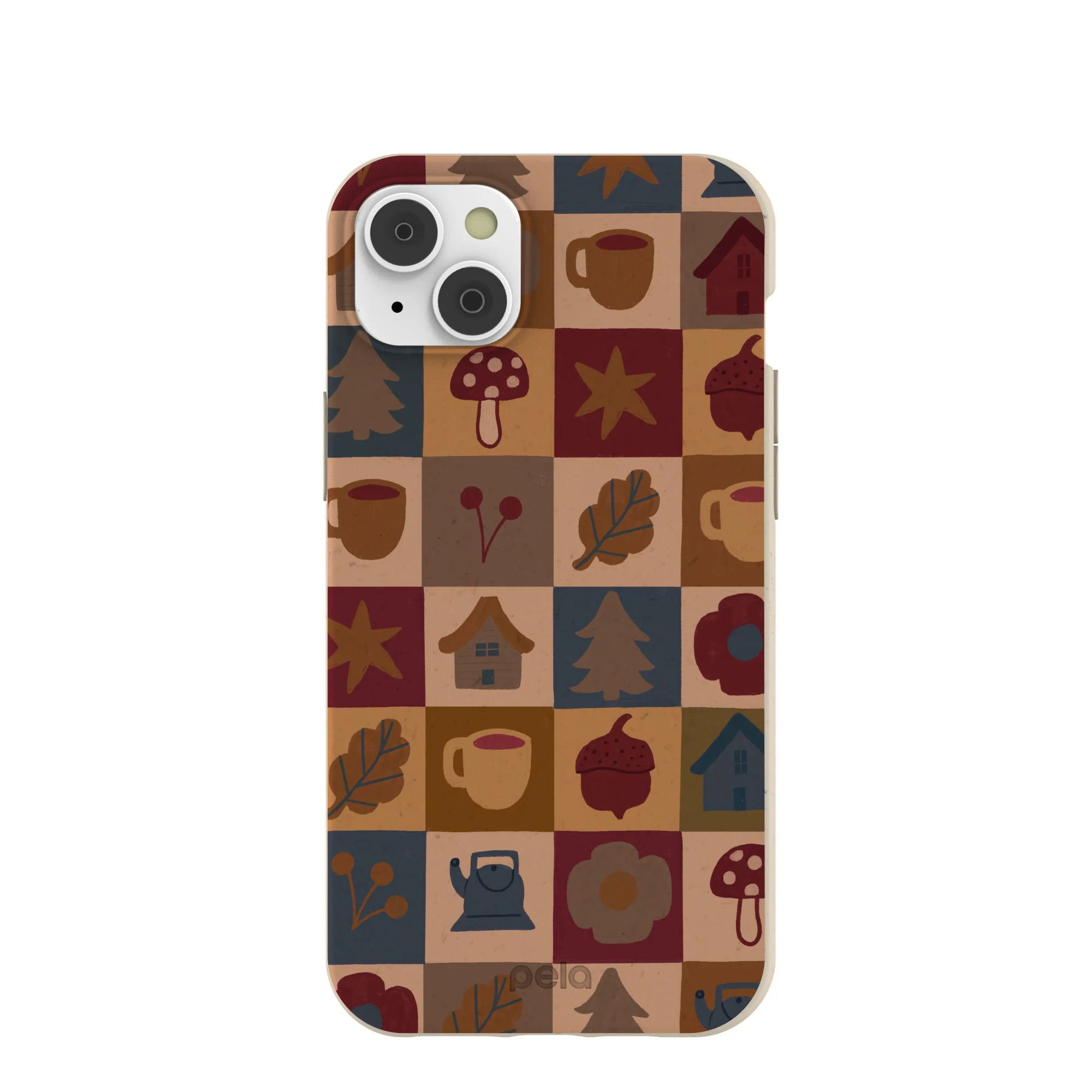 London Fog Rustic Grid iPhone 14 Plus Case