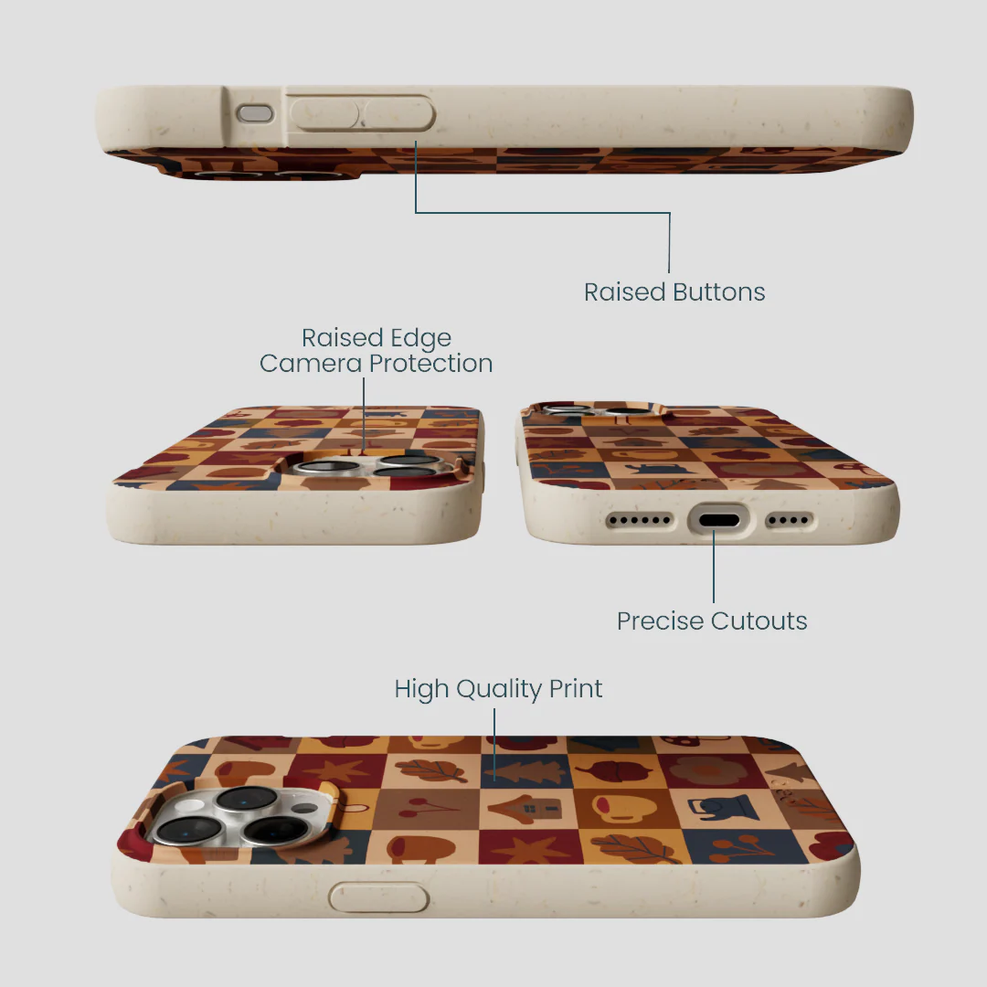 London Fog Rustic Grid iPhone 14 Pro Max Case - Image 3