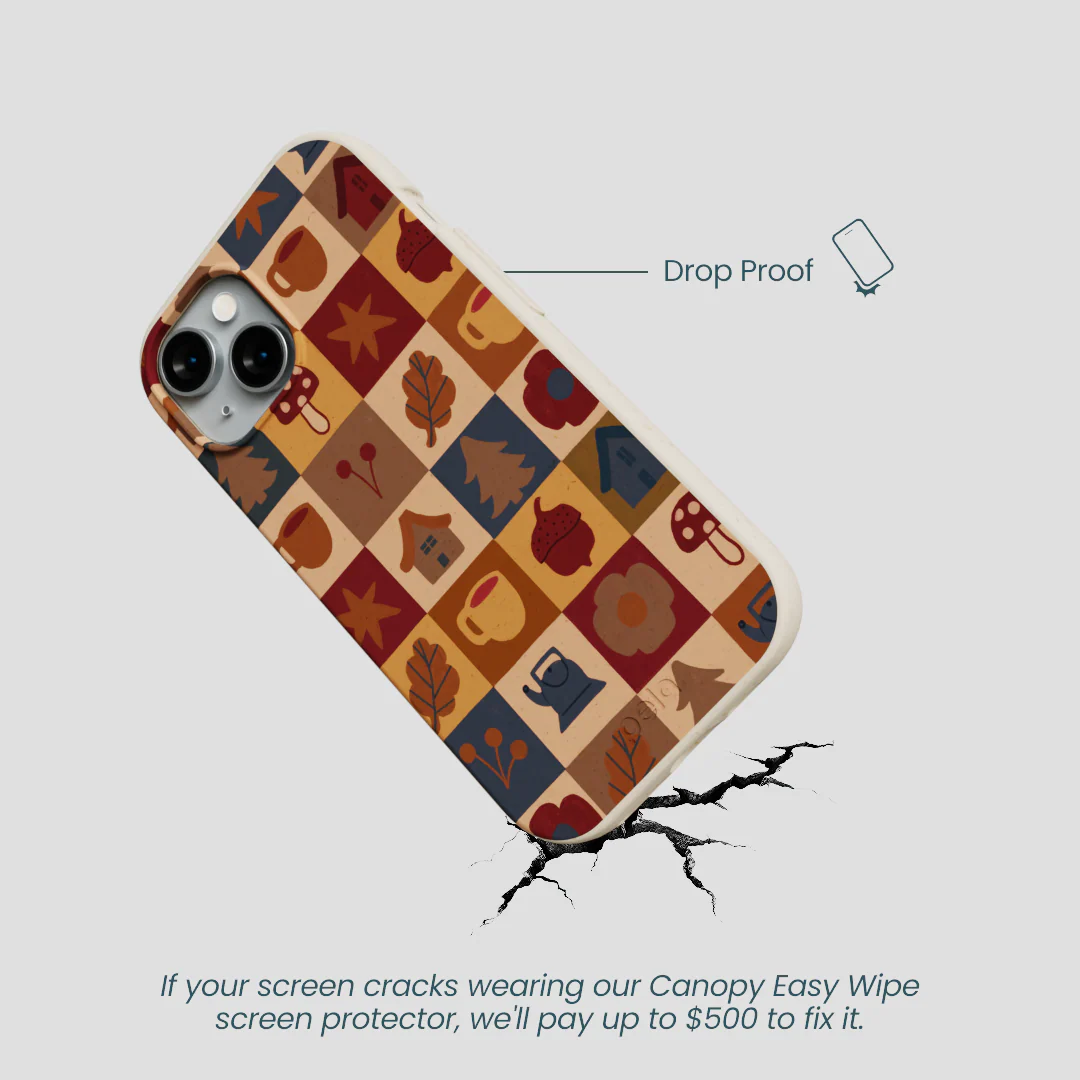 London Fog Rustic Grid iPhone 15 Case - Image 5