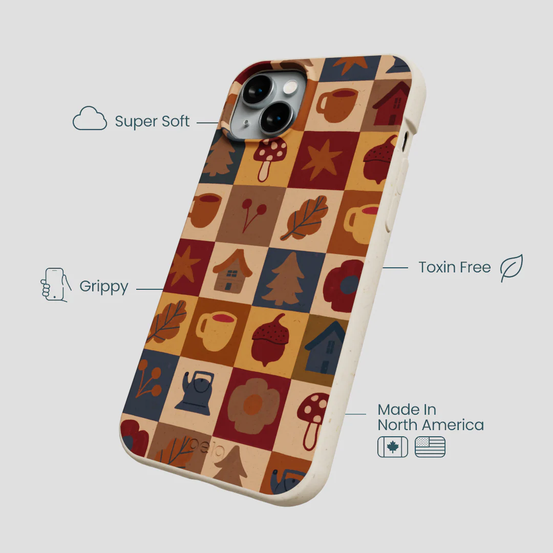 London Fog Rustic Grid iPhone 15 Plus Case - Image 4
