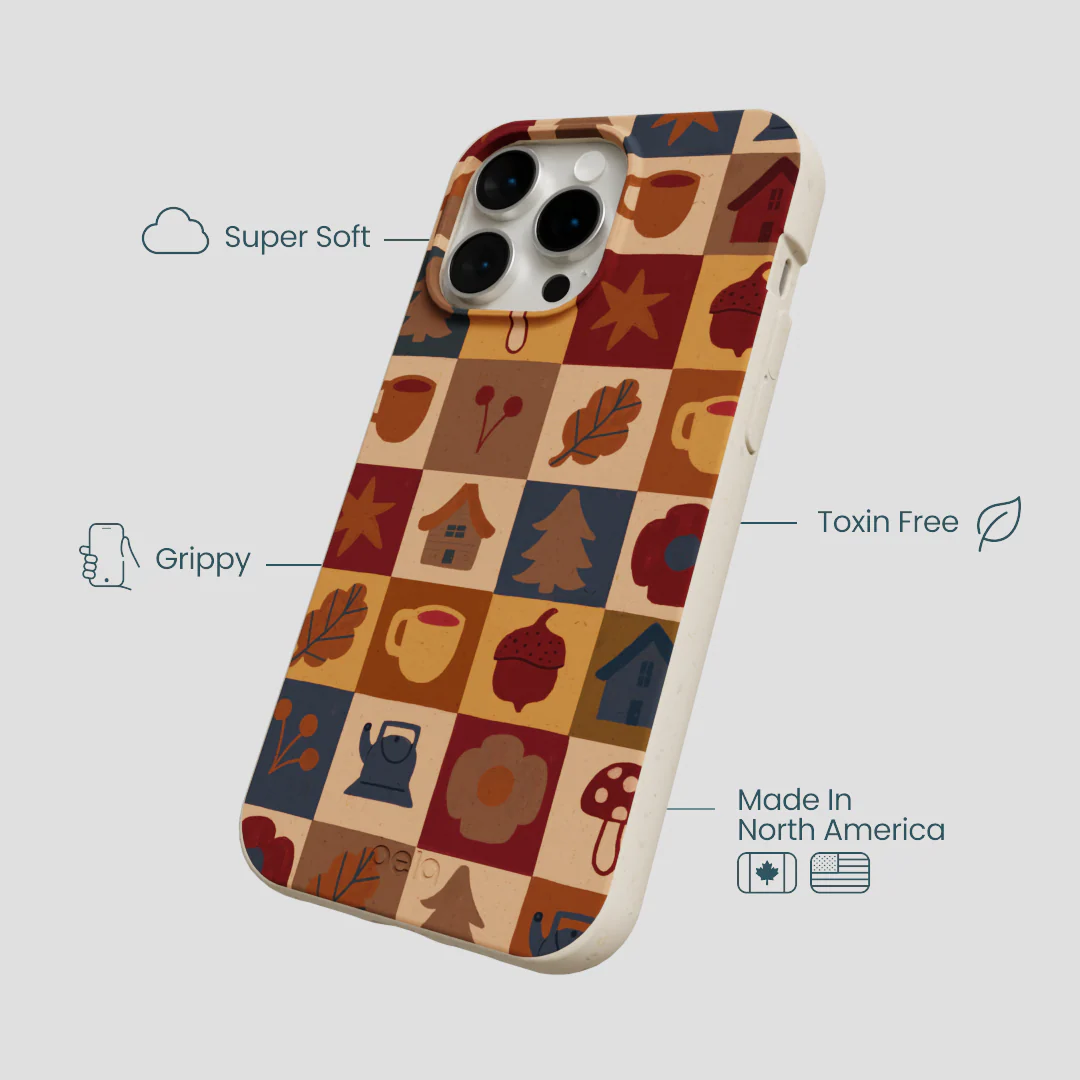 London Fog Rustic Grid iPhone 15 Pro Max Case - Image 4