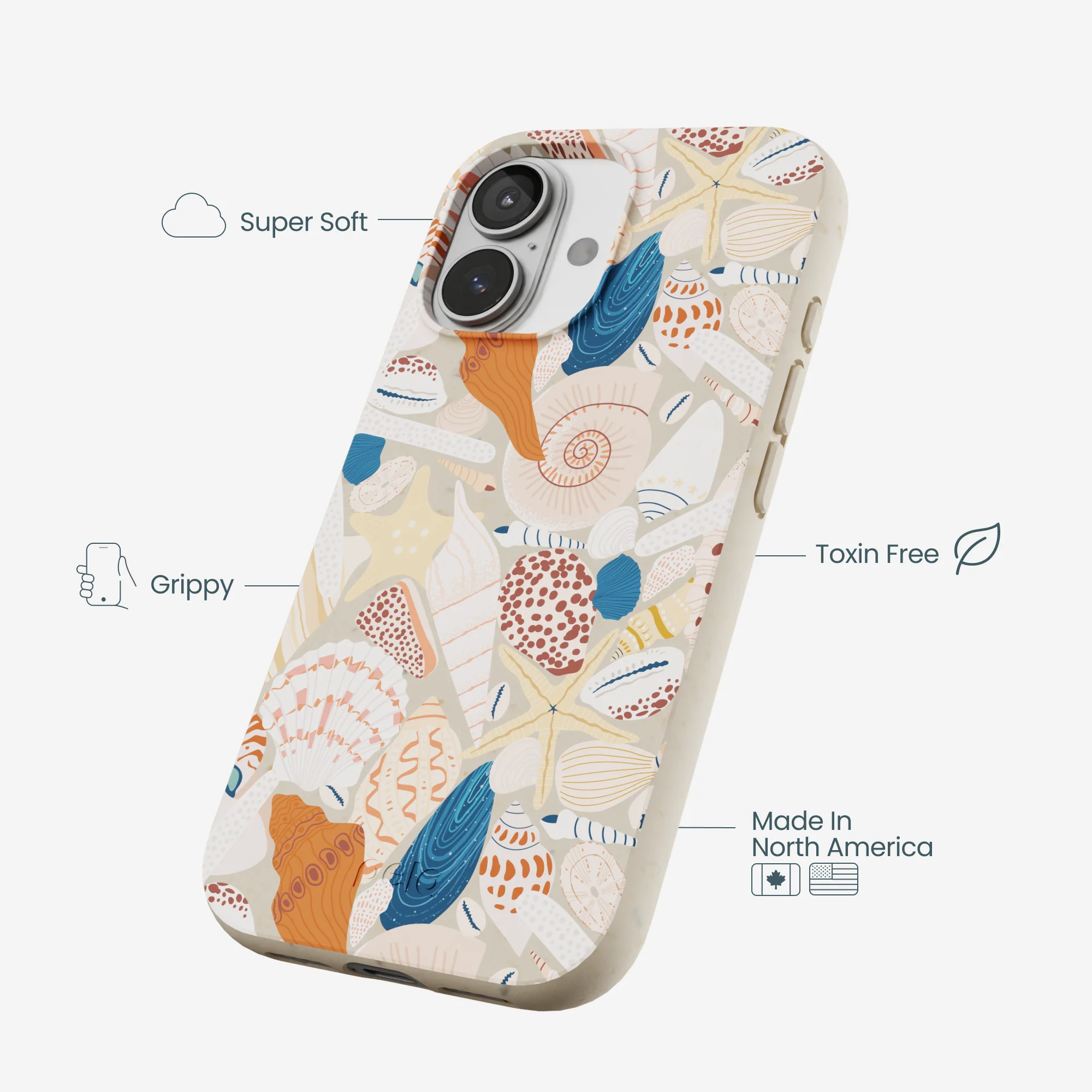 London Fog Sandy Shells iPhone 17 Case - Image 4