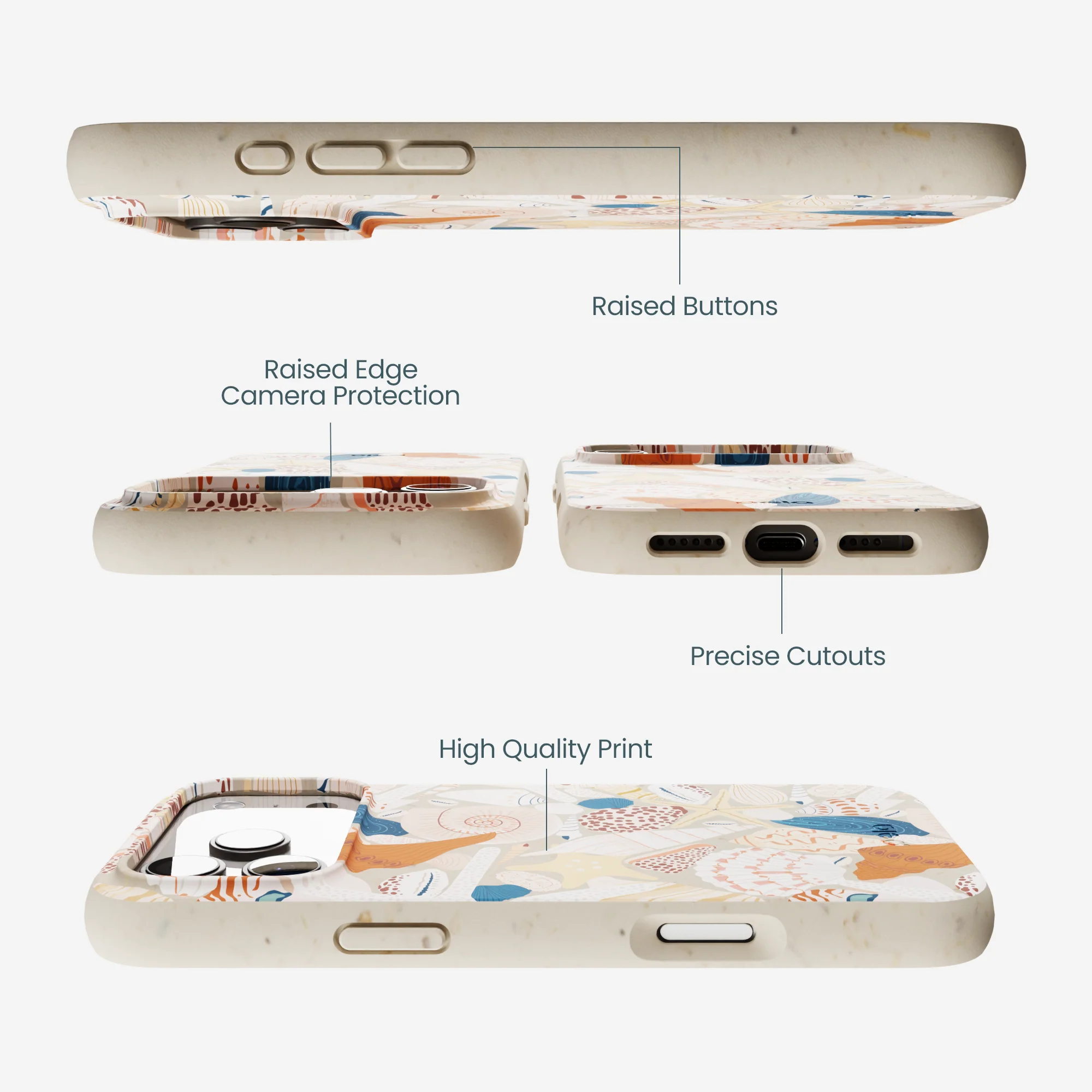 London Fog Sandy Shells iPhone 17 Pro Max Case - Image 3