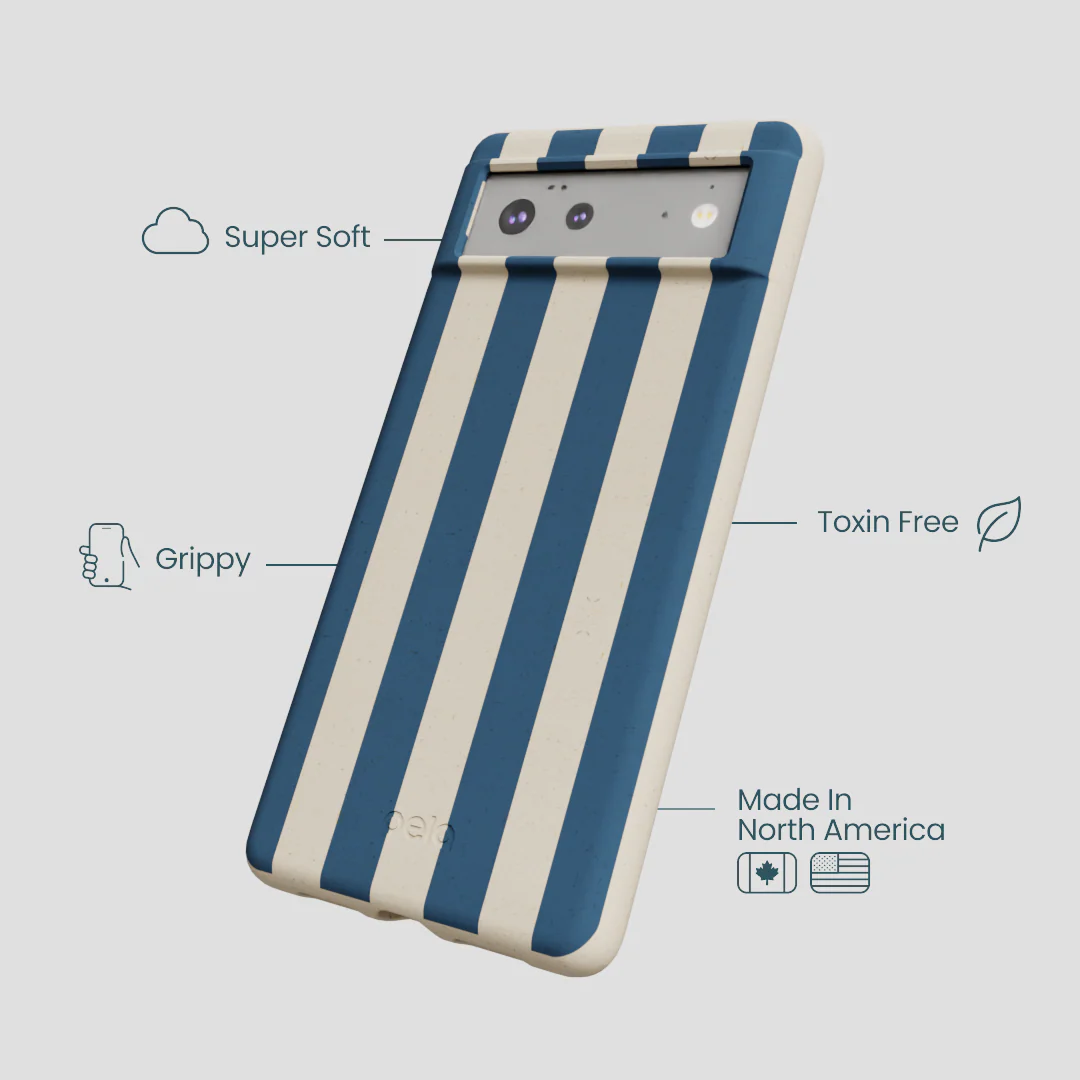 London Fog Slate Stripes Google Pixel 6a Case - Image 4