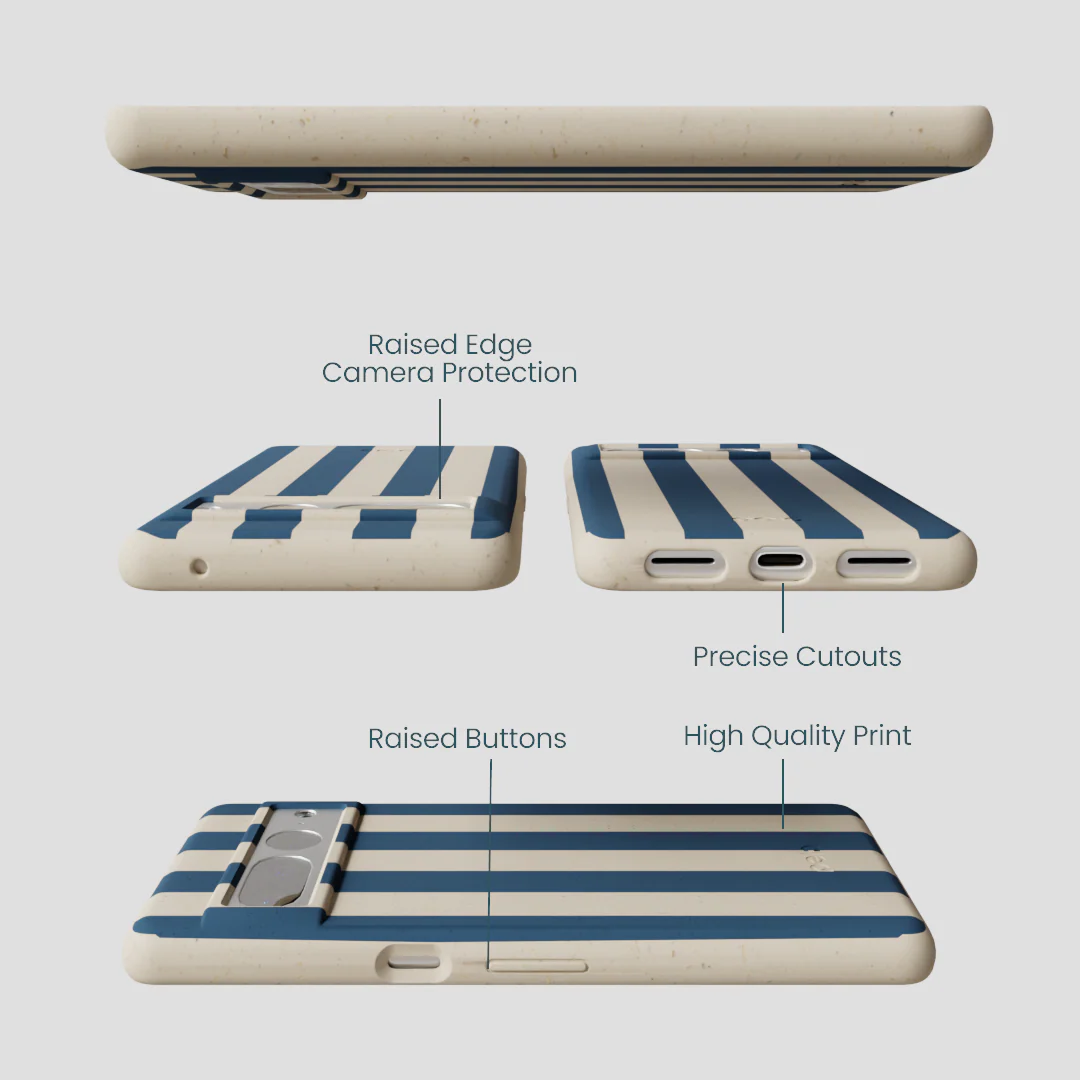London Fog Slate Stripes Google Pixel 7 Pro Case - Image 3