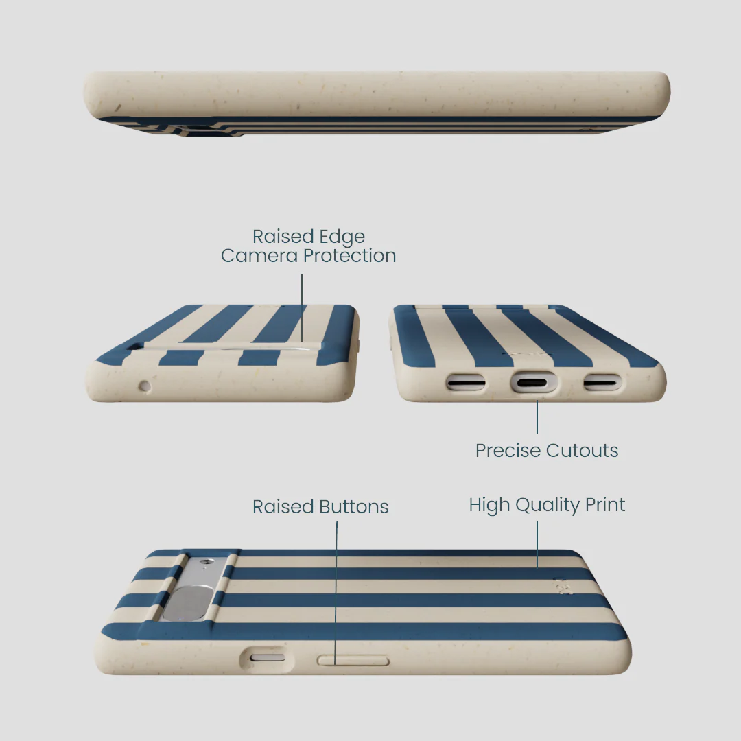 London Fog Slate Stripes Google Pixel 7a Case - Image 3