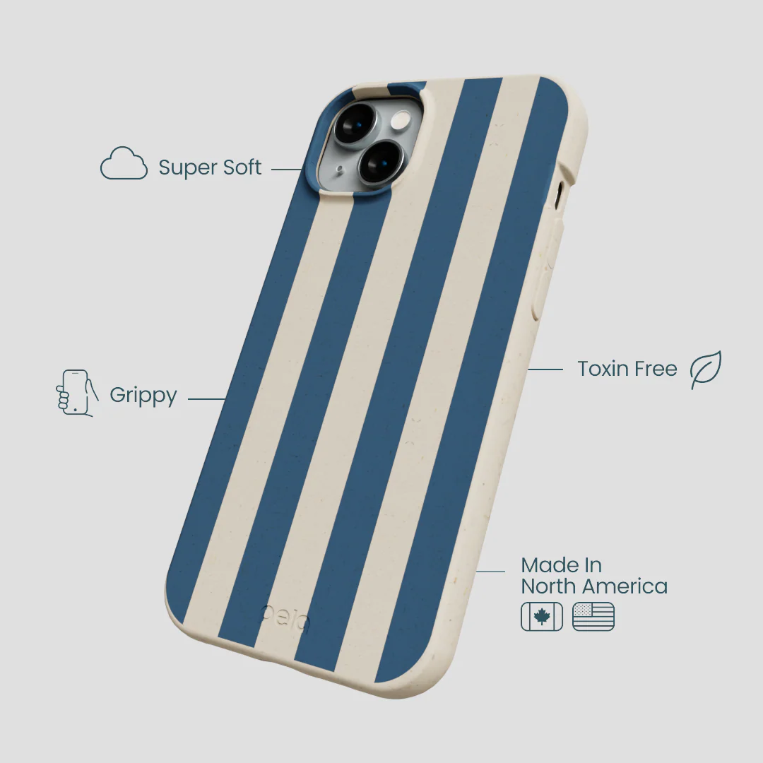 London Fog Slate Stripes iPhone 15 Plus Case - Image 4