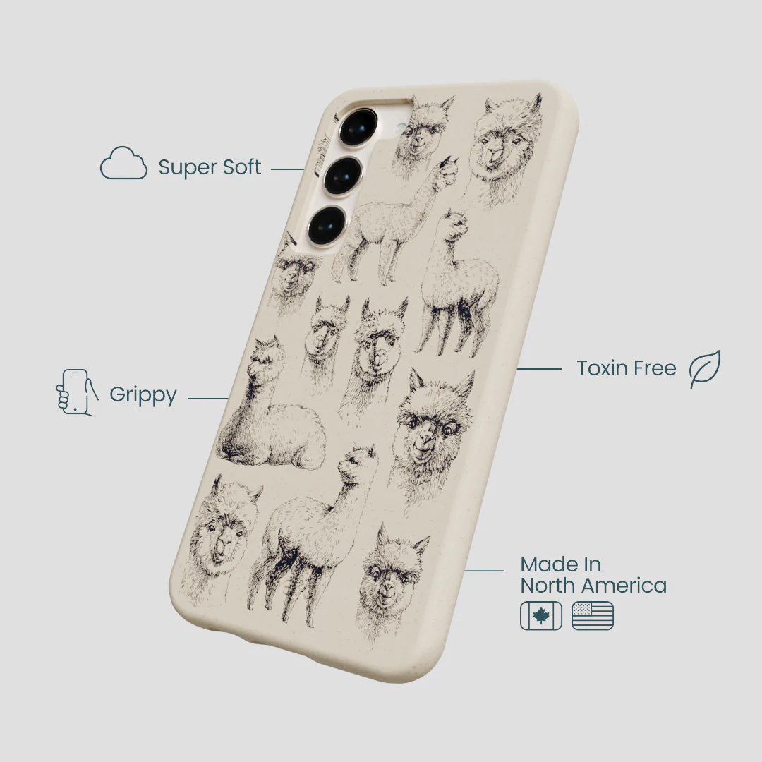London Fog Spitting Llama Samsung Galaxy S24+(Plus) Case - Image 4