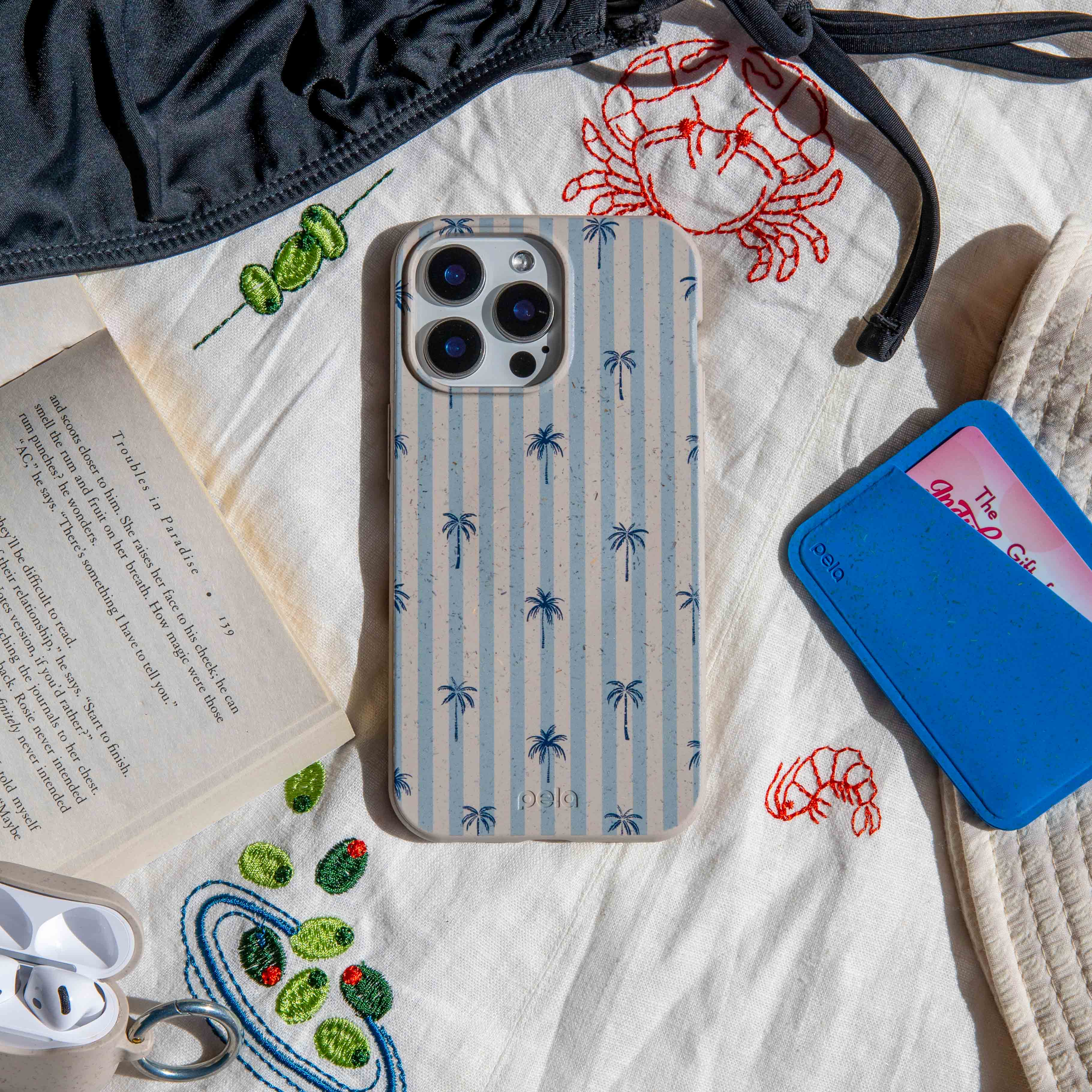 London Fog Tropical Stripes iPhone 14 Pro Max Case - Image 9