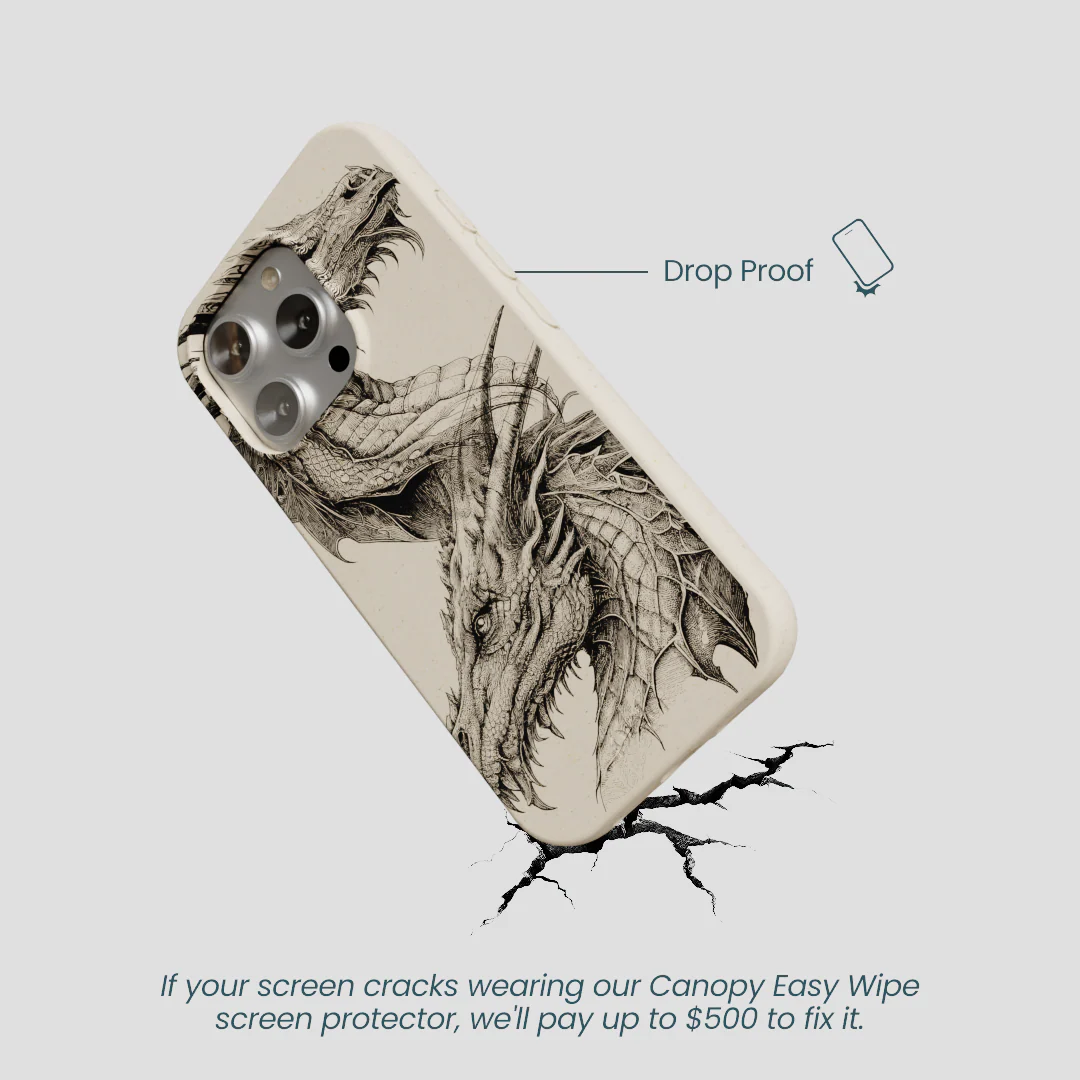 London Fog Twin Dragons iPhone 16 Pro Case - Image 5
