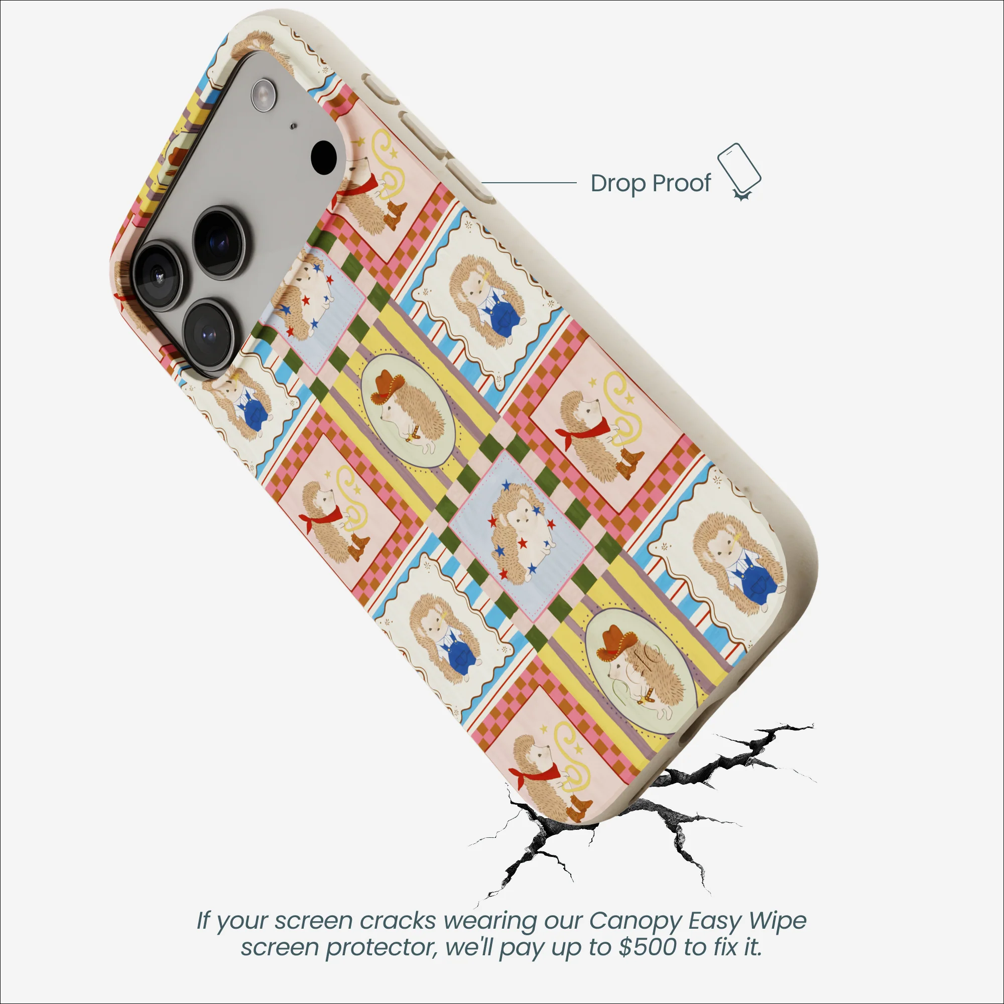 London Fog Western Hedgehog iPhone 17 Pro Max Case - Image 5