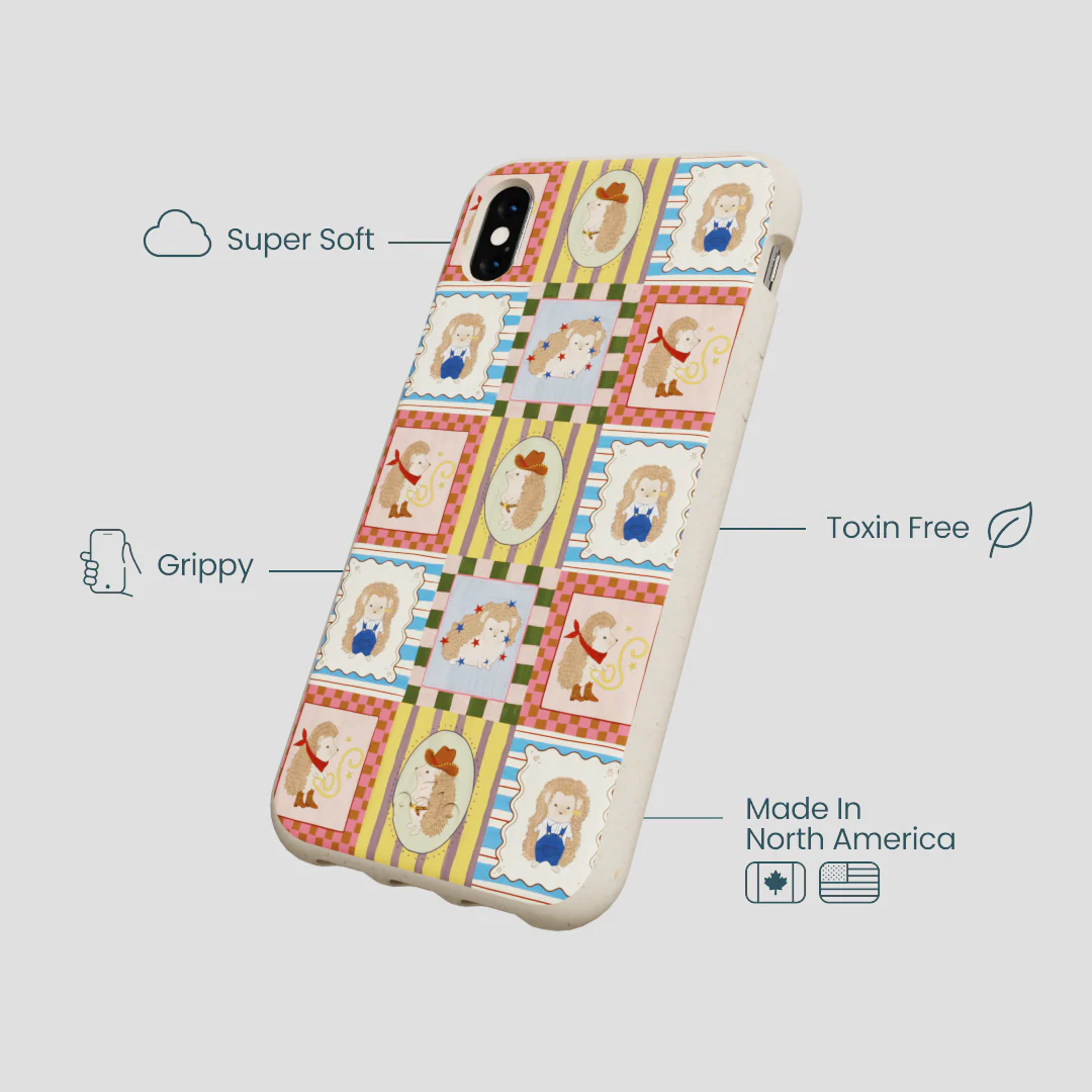London Fog Western Hedgehog iPhone XR Case - Image 4