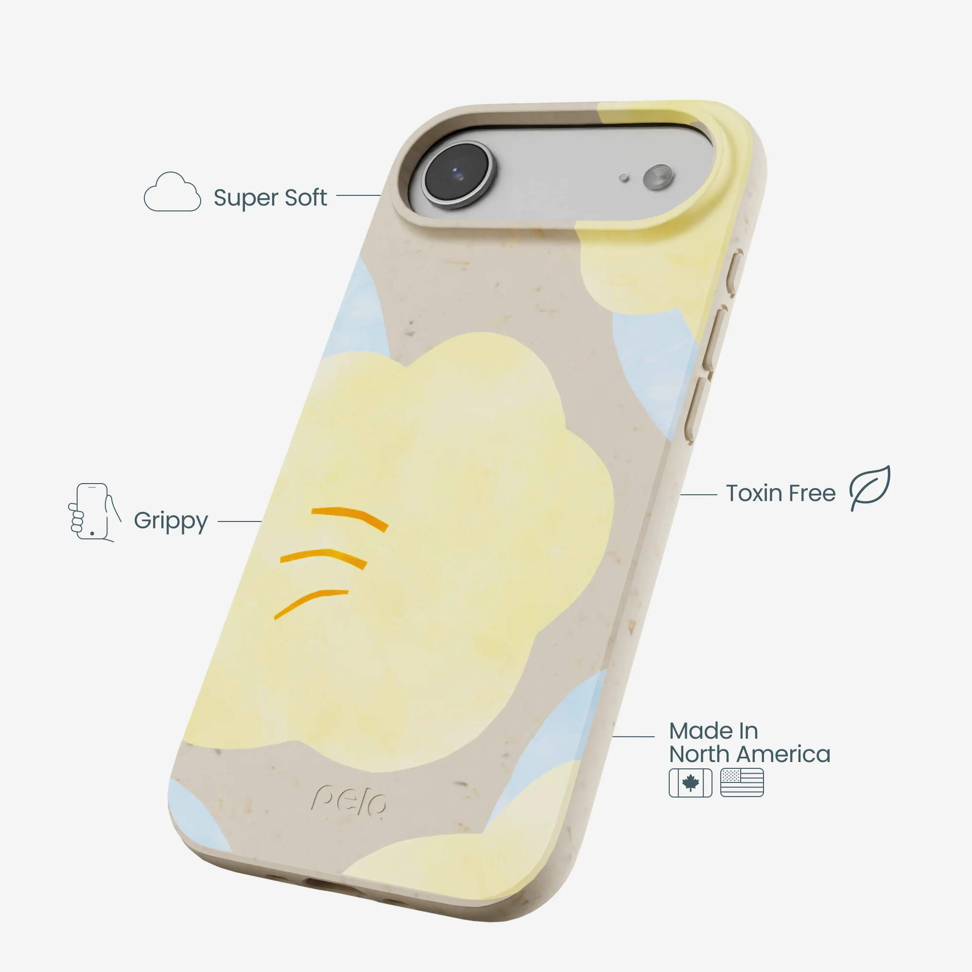 London Fog Yellow Flowers iPhone Air Case - Image 4