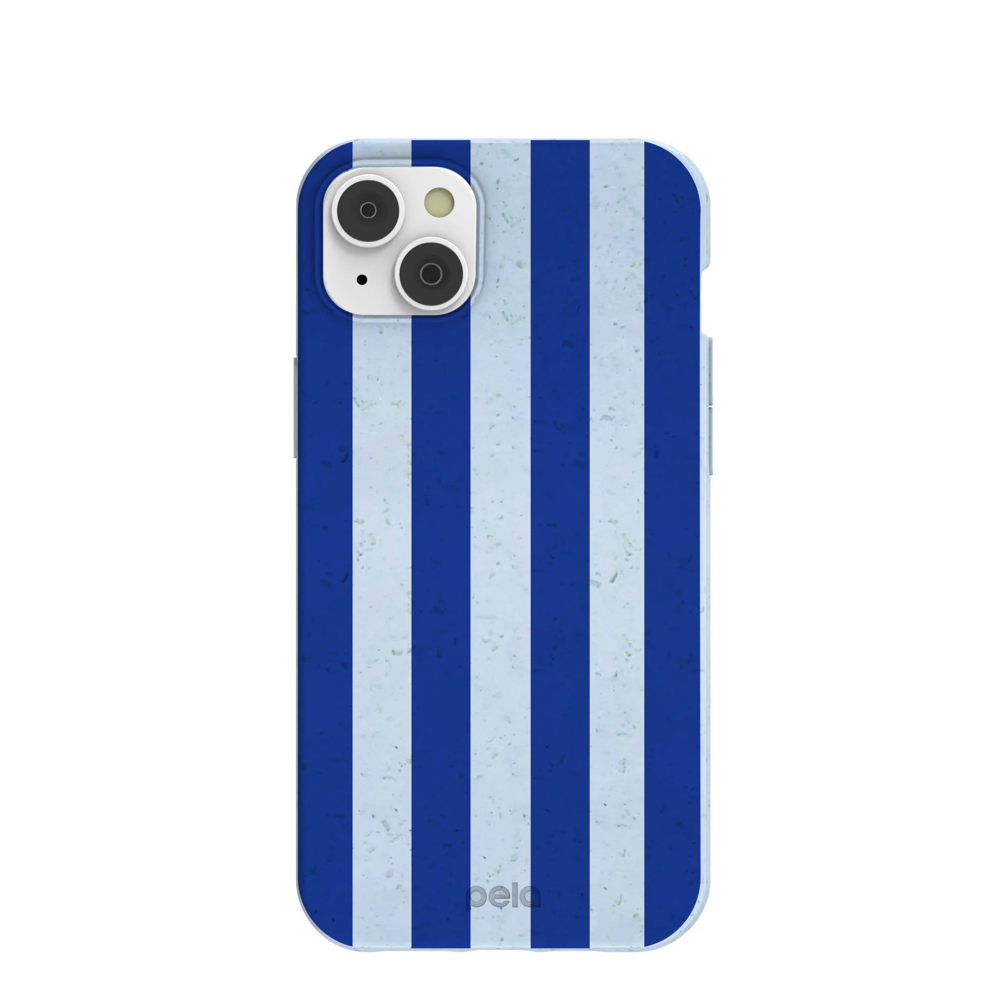 Powder Blue Big Cobalt Stripes iPhone 14 Plus Case