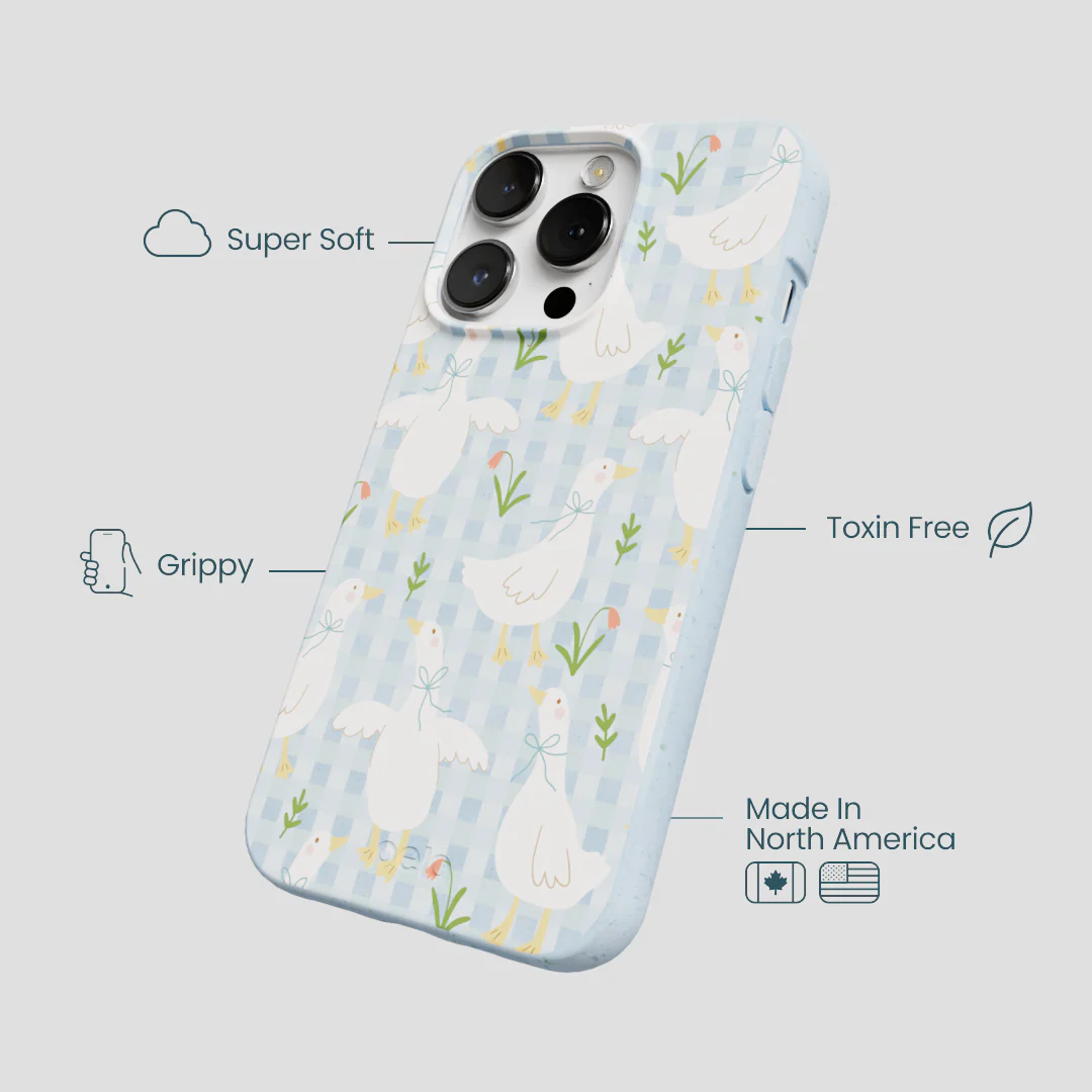 Powder Blue Blooming Quackers iPhone 13 Pro Max Case - Image 4