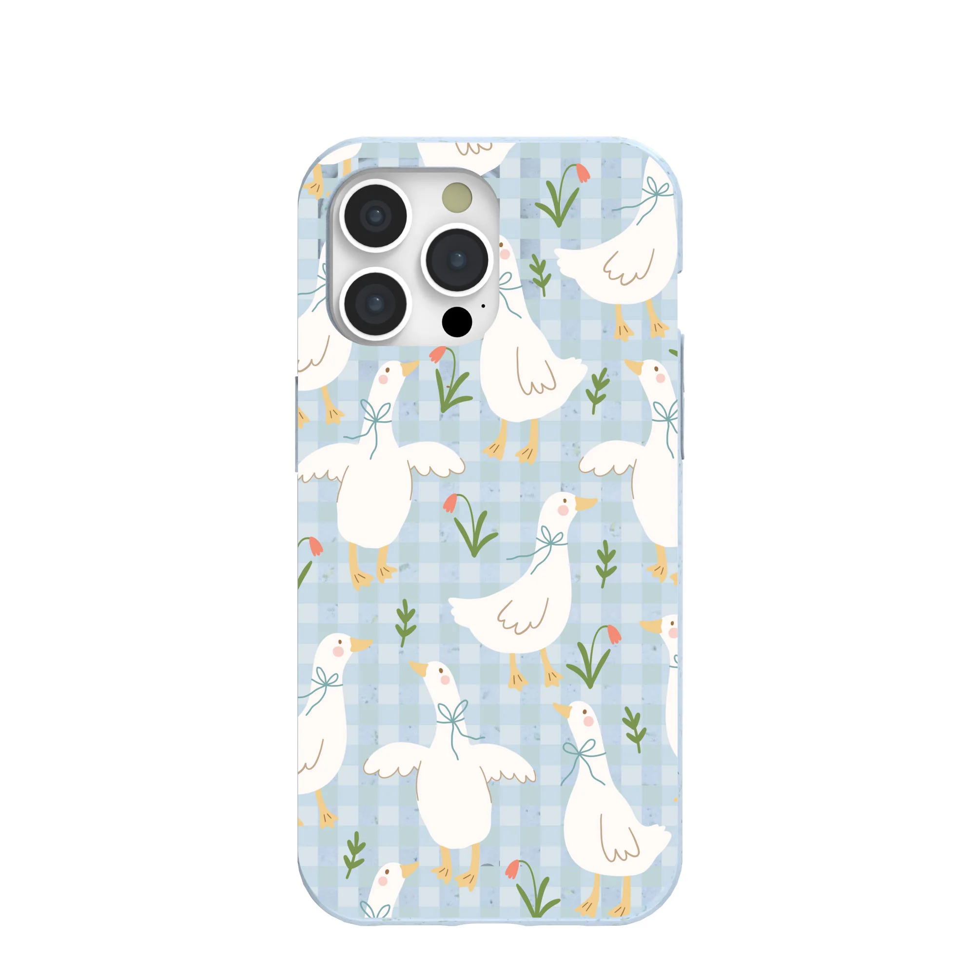 Powder Blue Blooming Quackers iPhone 15 Pro Max Case