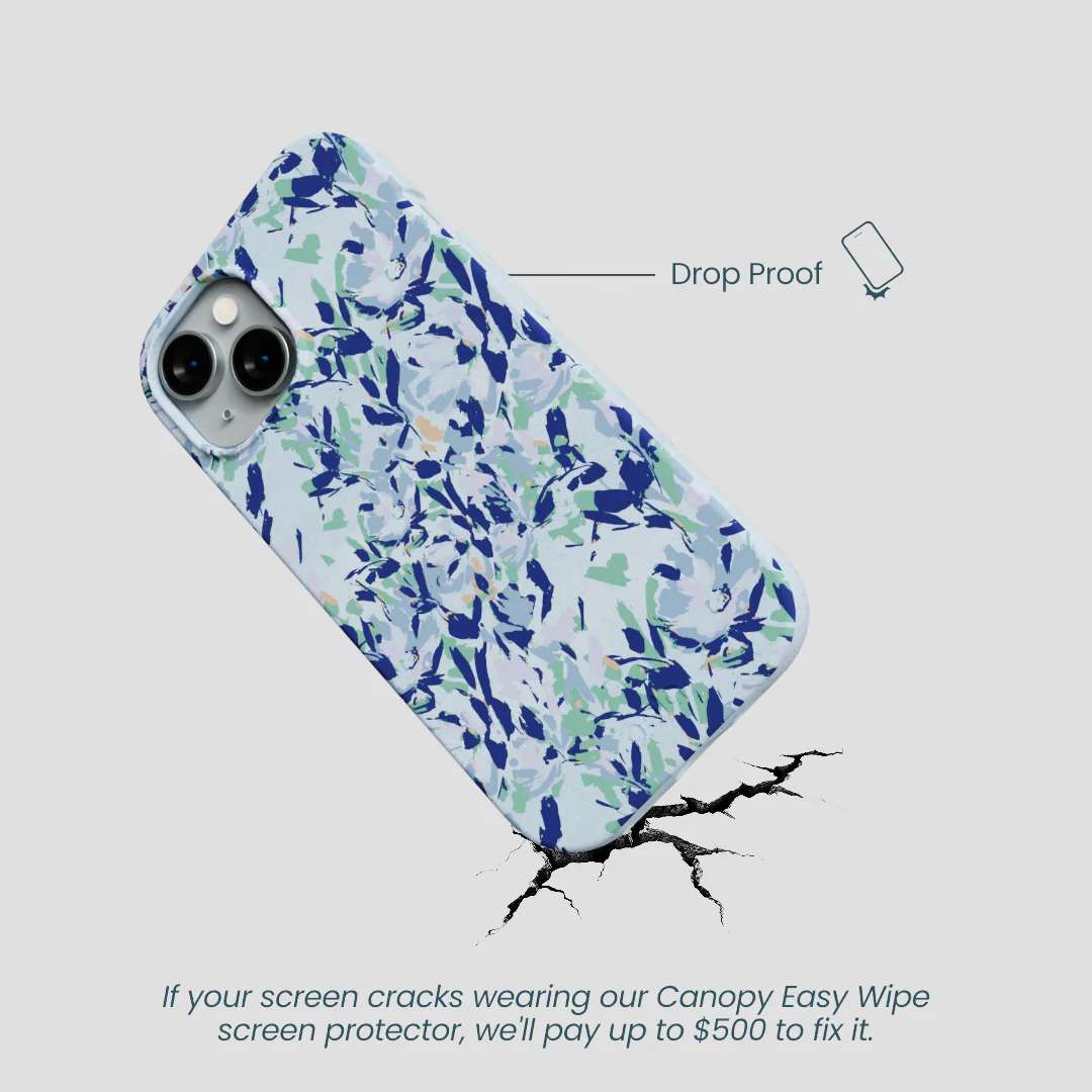 Powder Blue Blue Blooms iPhone 14 Case - Image 5