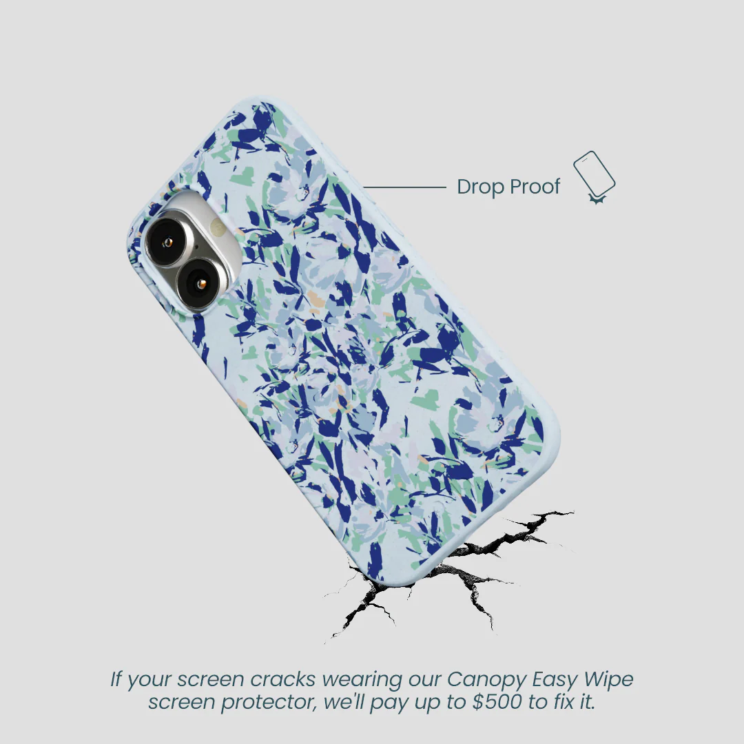 Powder Blue Blue Blooms iPhone 16 Case - Image 5