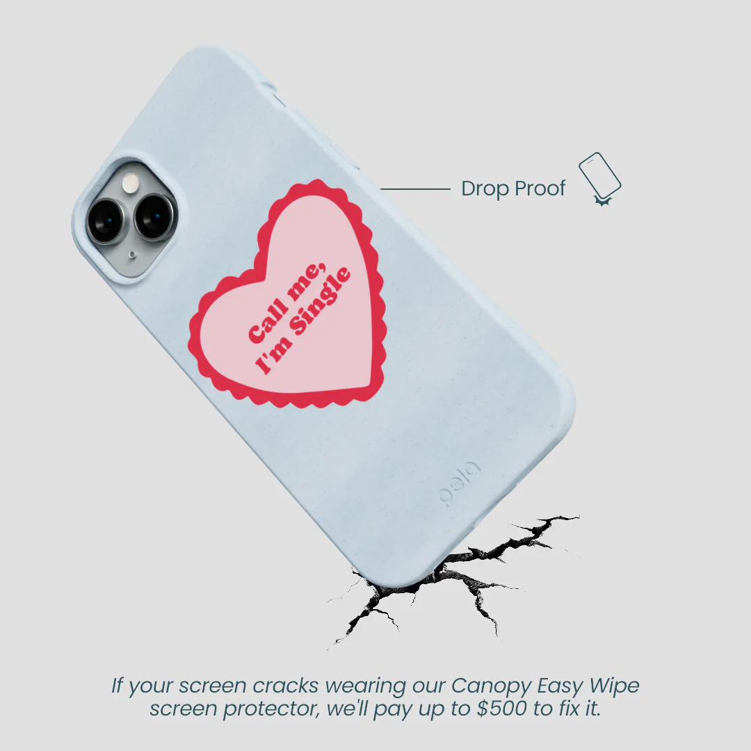 Powder Blue Call Me iPhone 14 Plus Case - Image 5