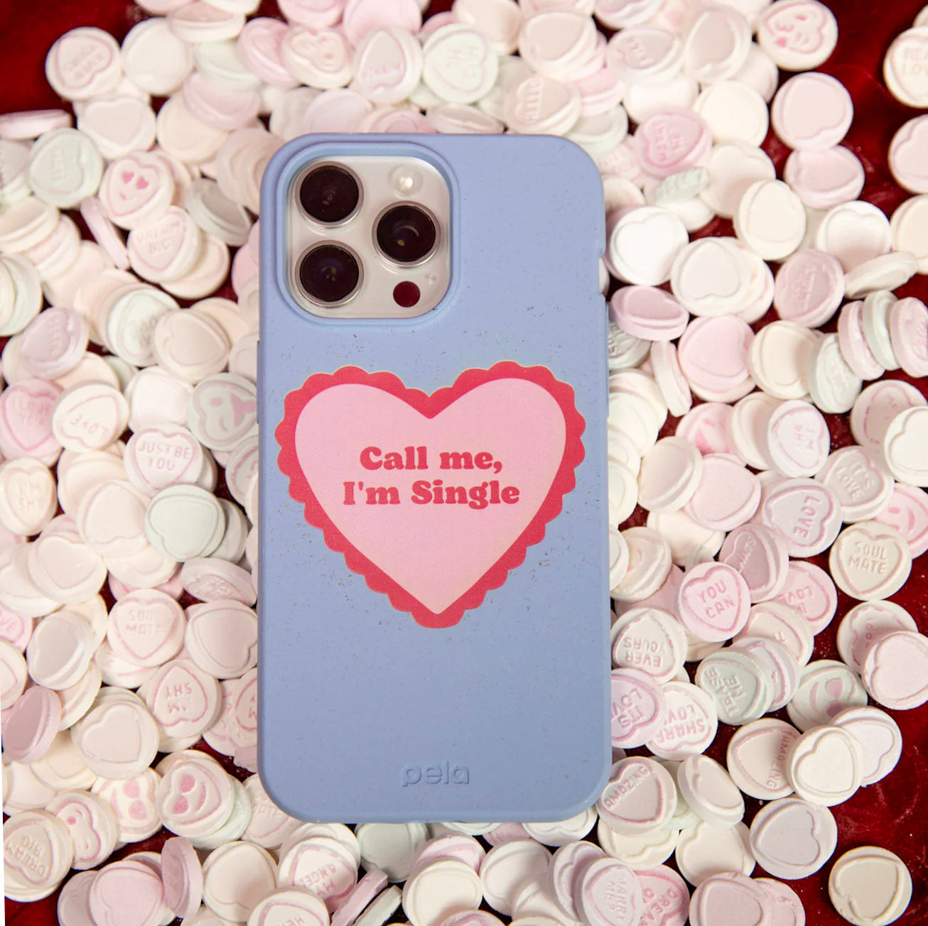 Powder Blue Call Me iPhone 16 Pro Case - Image 2