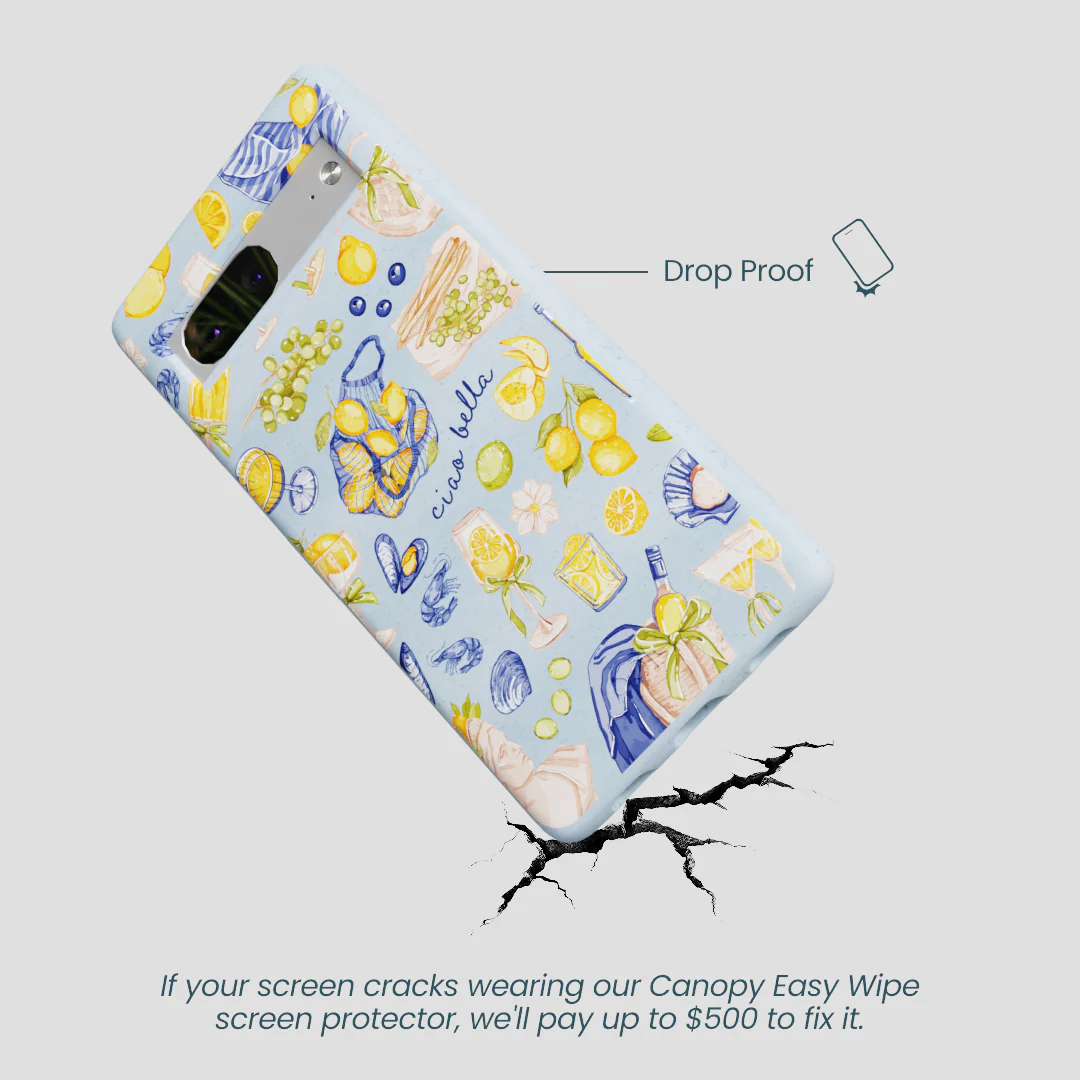 Powder Blue Ciao Bella Google Pixel 7 Case - Image 5