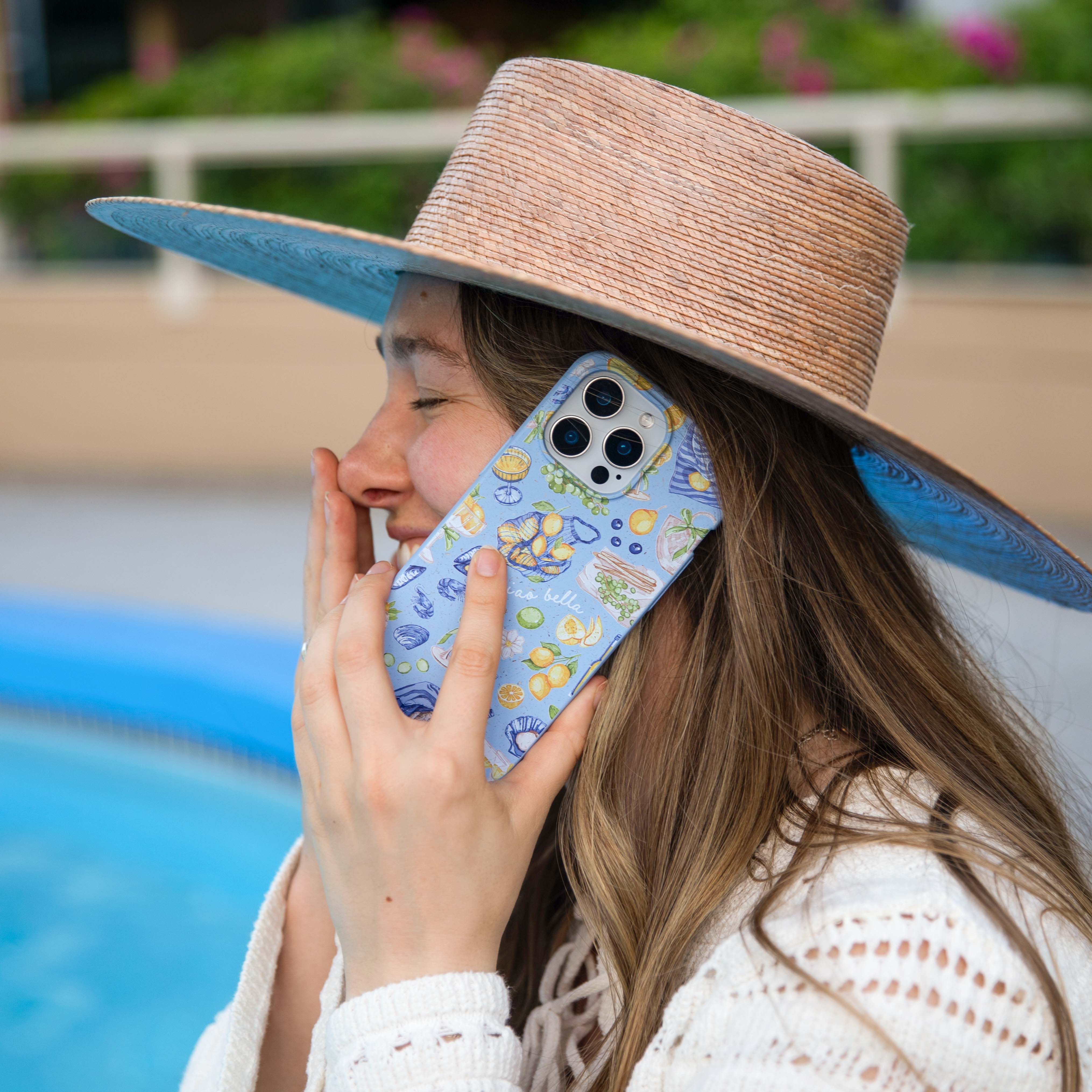 Powder Blue Ciao Bella iPhone 11 Case - Image 2