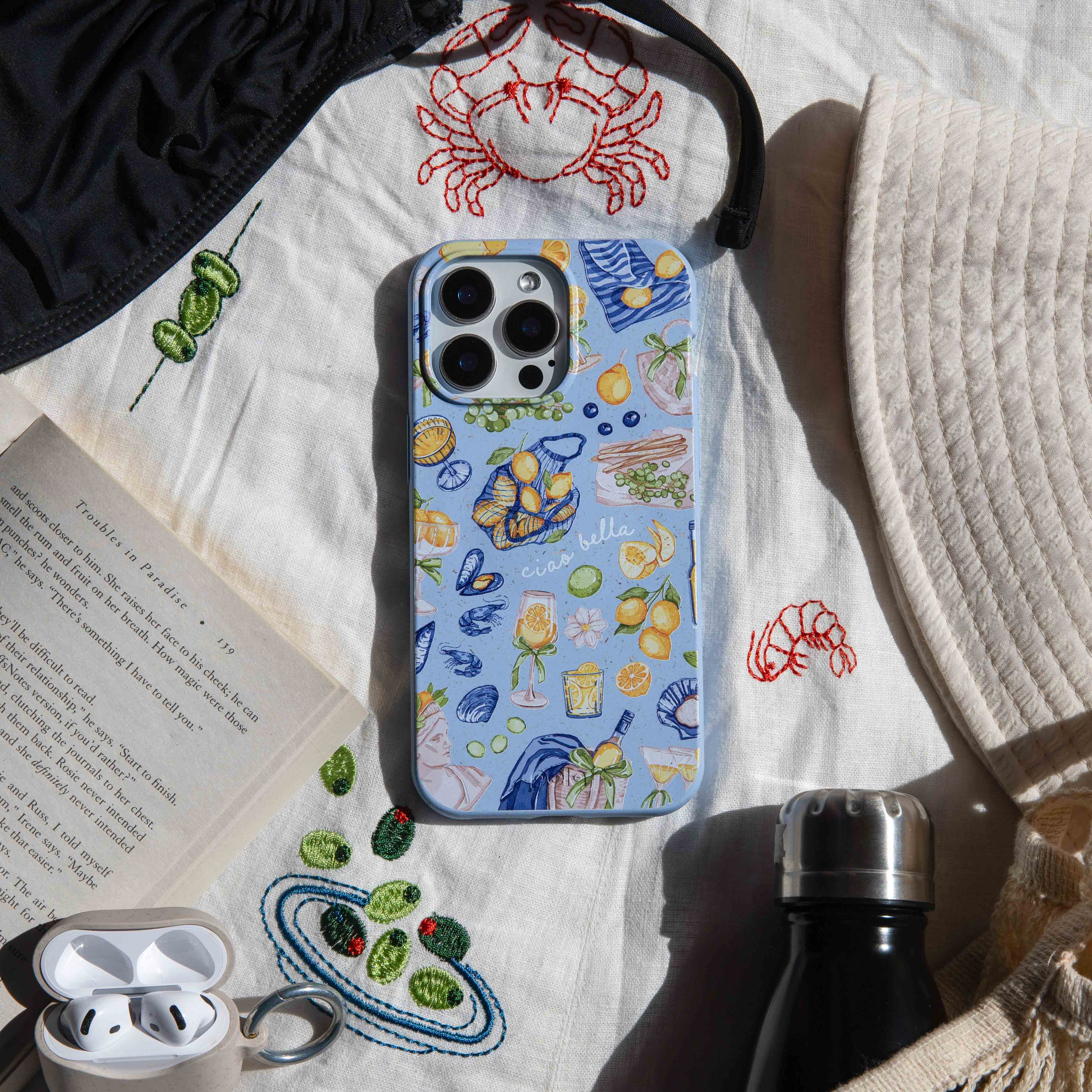 Powder Blue Ciao Bella iPhone 13 Pro Case - Image 6