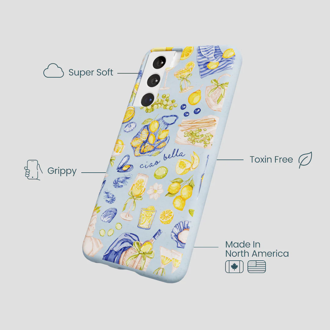 Powder Blue Ciao Bella Samsung Galaxy S21 Case - Image 4