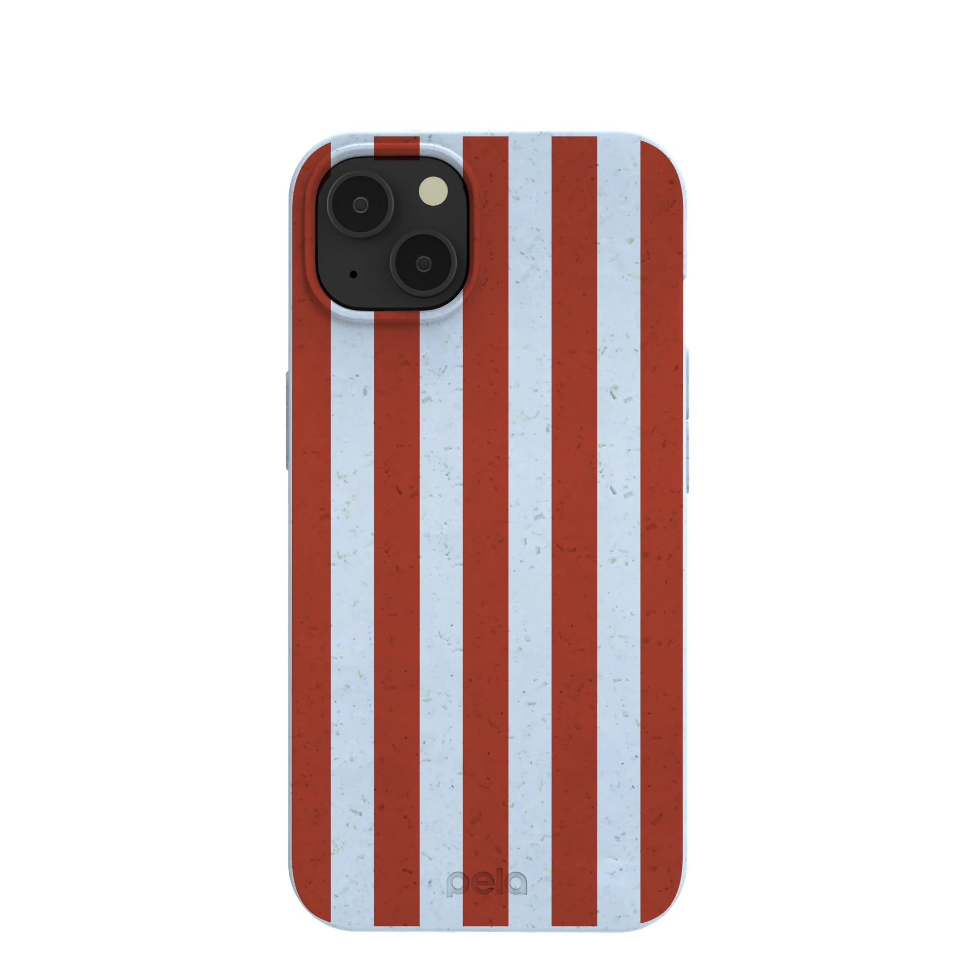 Powder Blue Copper Stripes iPhone 13 Case