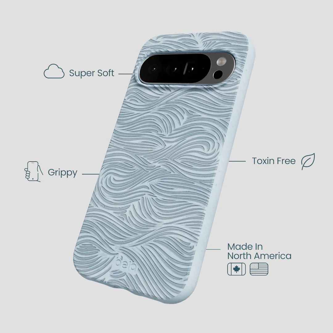 Powder Blue Ebb and Flow Google Pixel 10 Pro XL Case - Image 3