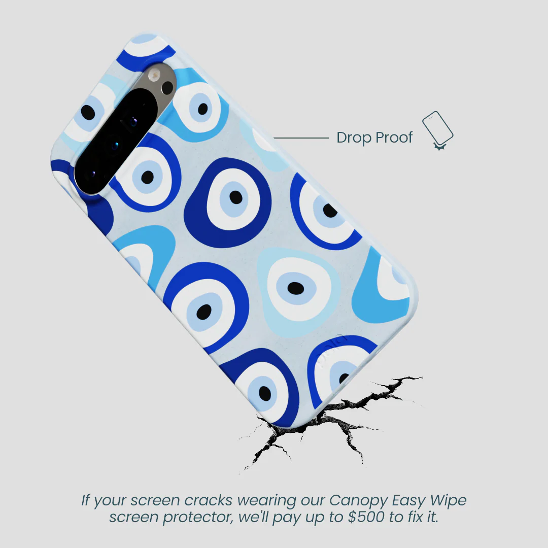 Powder Blue Evil Eye Google Pixel 9 Pro XL Case - Image 5