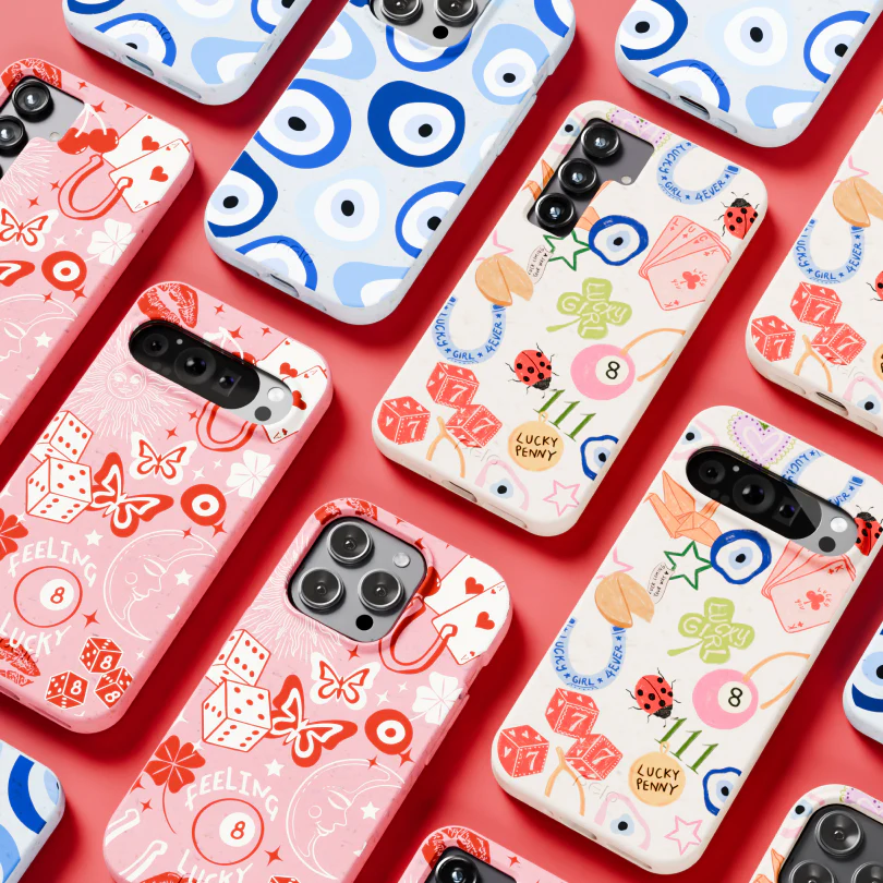 Powder Blue Evil Eye Samsung Galaxy S23+(Plus) Case - Image 11