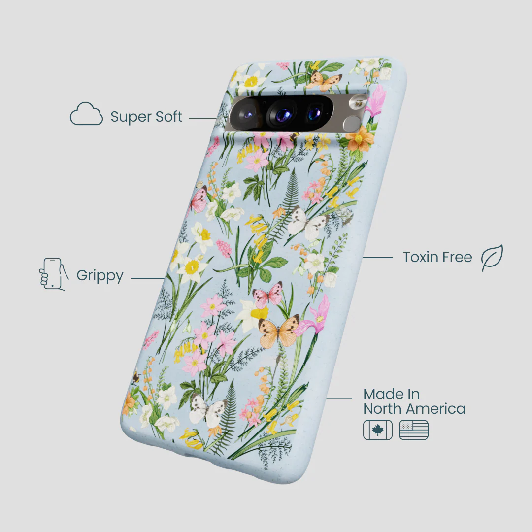 Powder Blue Fairy Wildflowers Google Pixel 8 Pro Case - Image 4