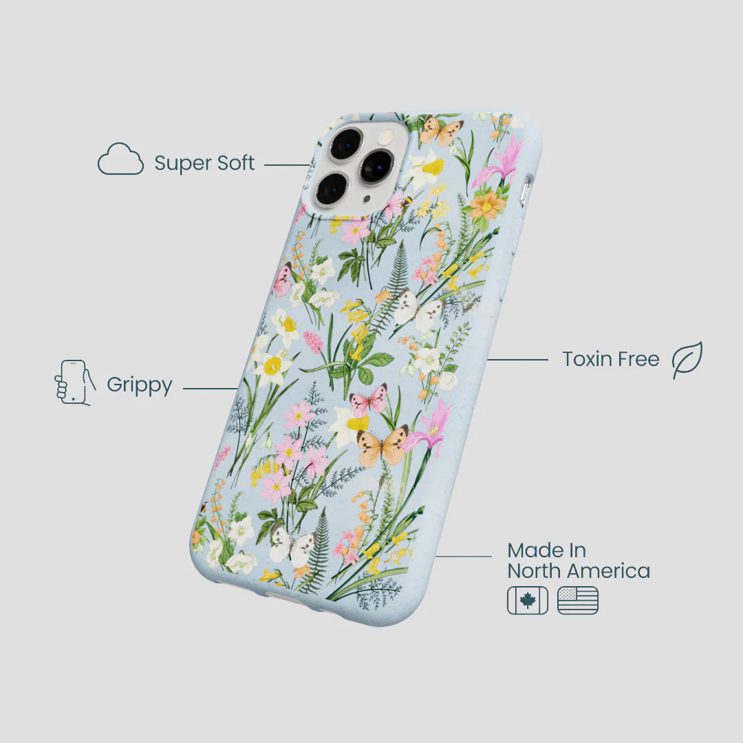 Powder Blue Fairy Wildflowers iPhone 11 Pro Case - Image 4