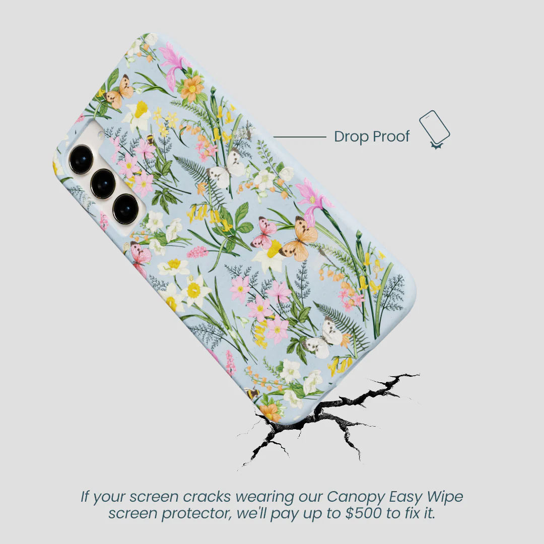 Powder Blue Fairy Wildflowers Samsung Galaxy S24+(Plus) Case - Image 5