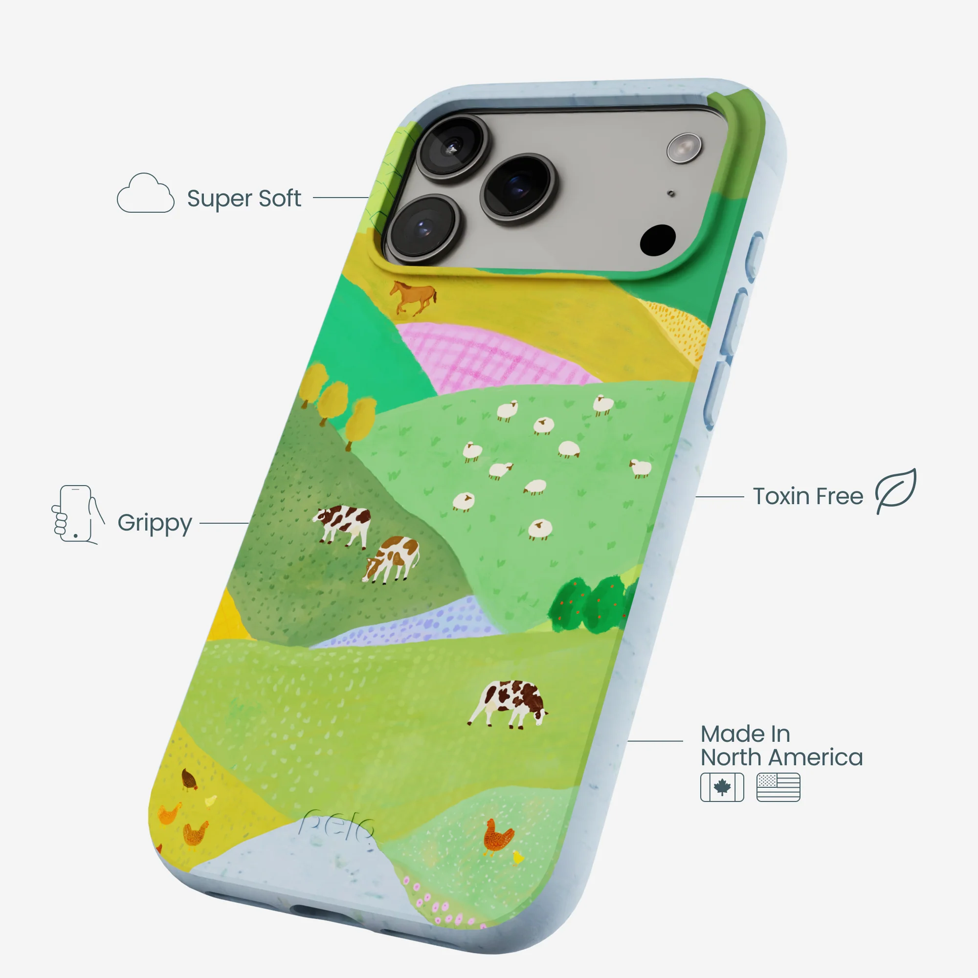 Powder Blue Farm Tales iPhone 17 Pro Max Case - Image 4