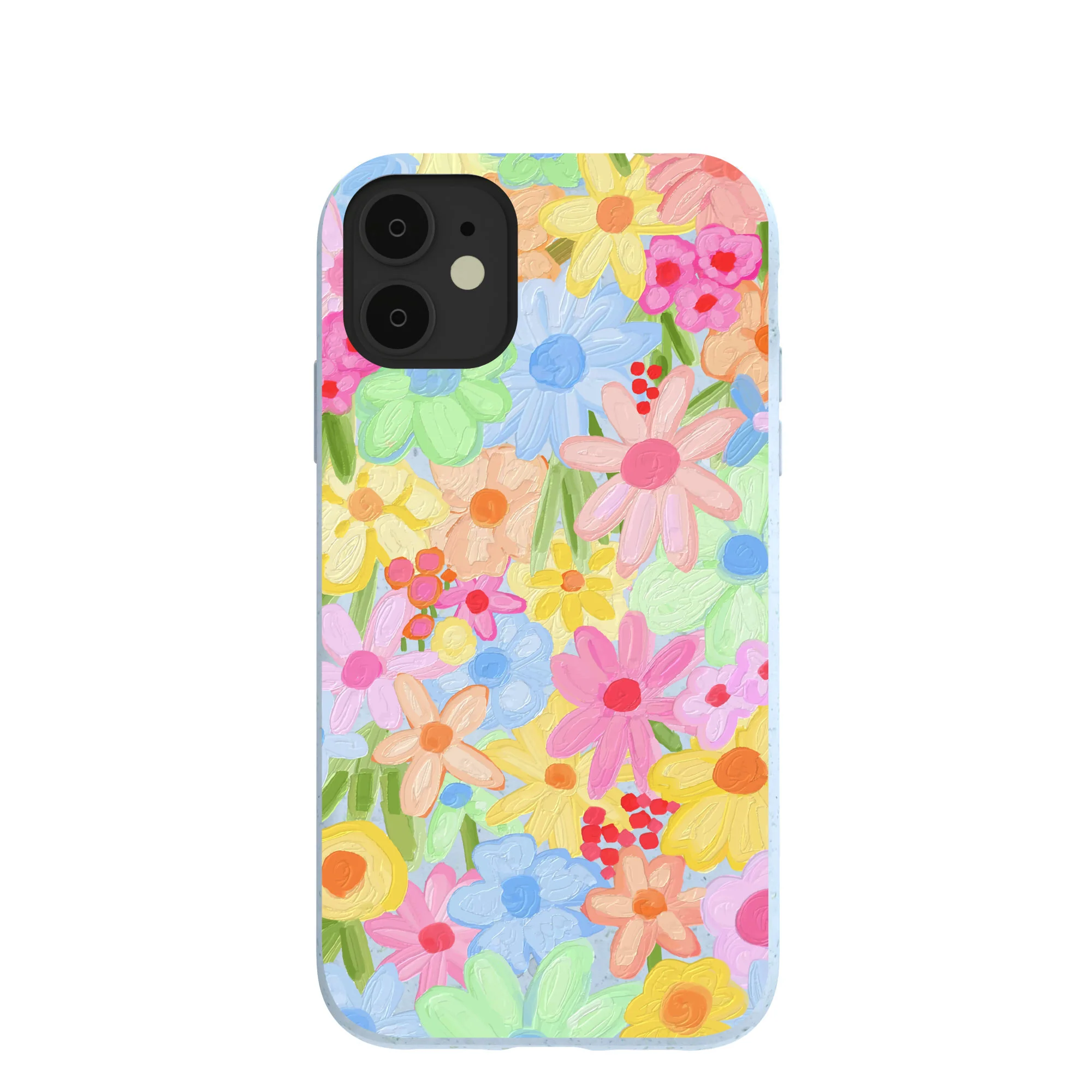 Powder Blue Flora Foam iPhone 11 Case