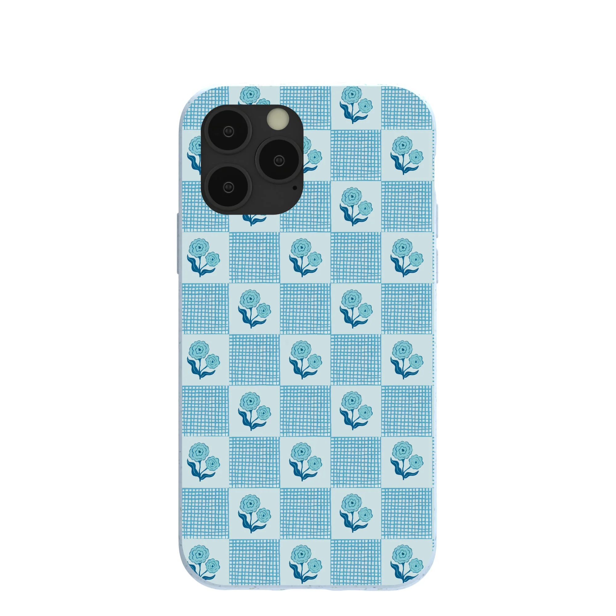 Powder Blue Garden Grid iPhone 11 Pro Case