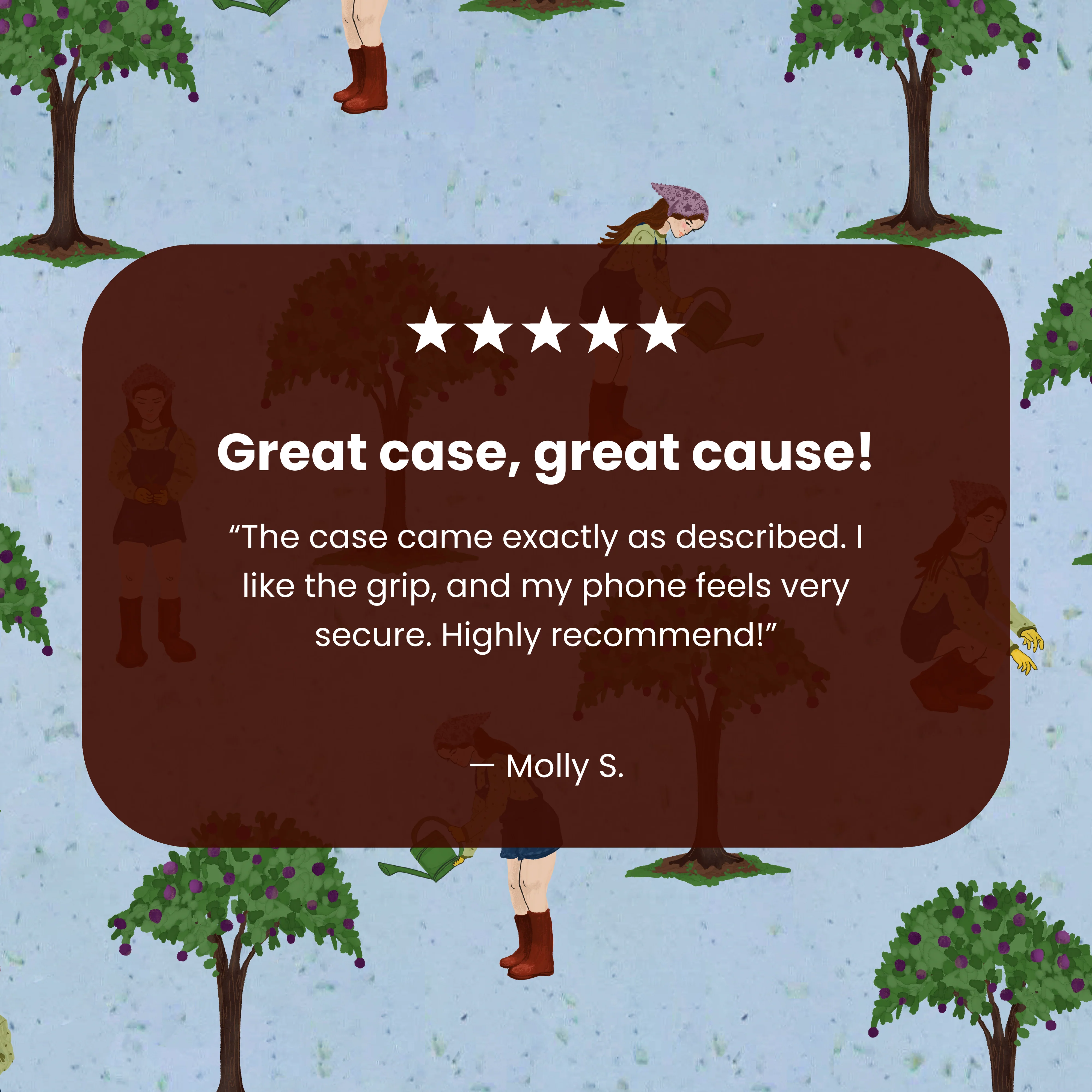 Powder Blue Gardening Girl Google Pixel 8 Case - Image 3